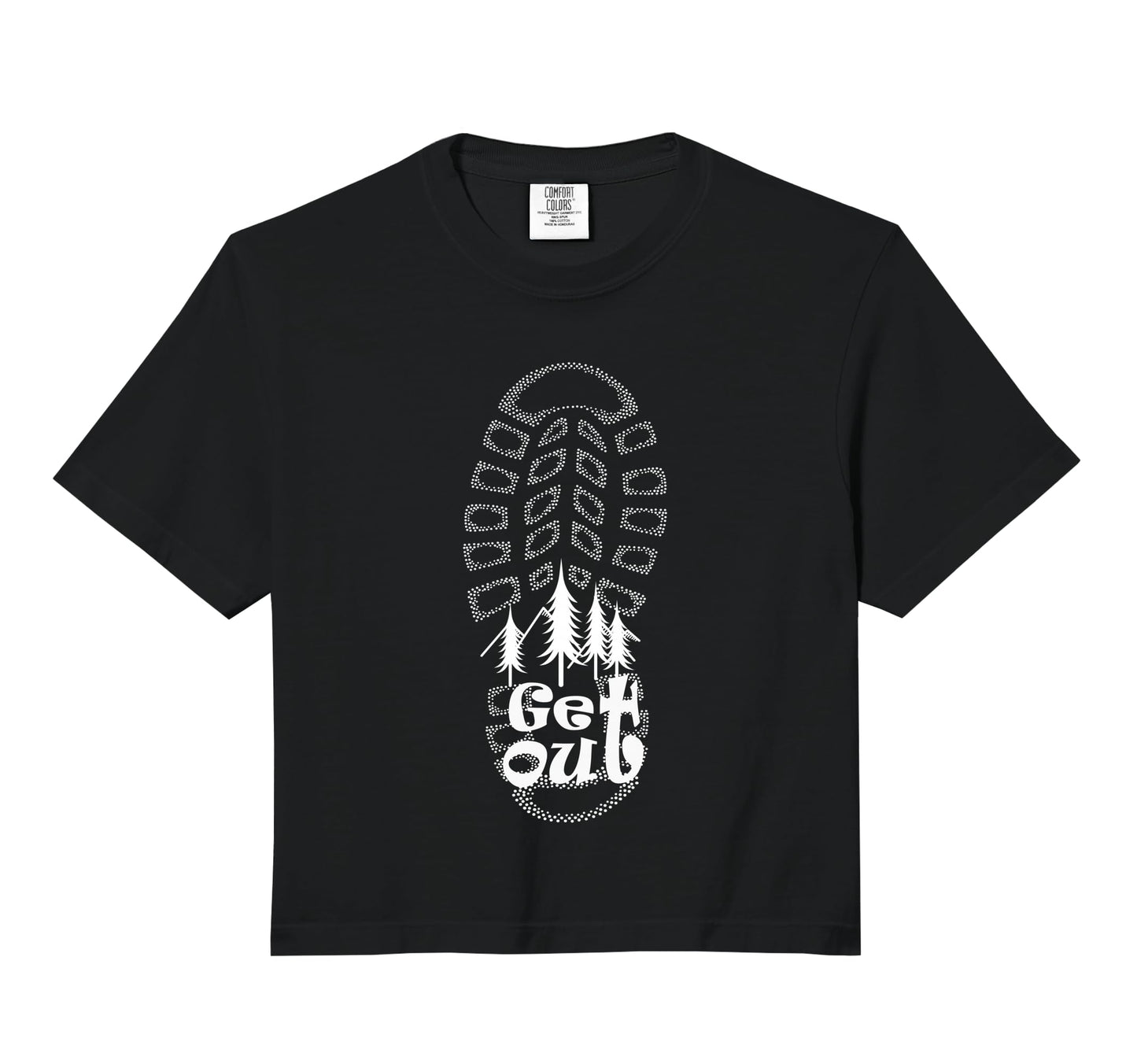 Hiking Gift Get Out Distressed T-Shirt - Casual Everyday Wear Men Women - T-Shirt, Sweatshirt, Hoodie