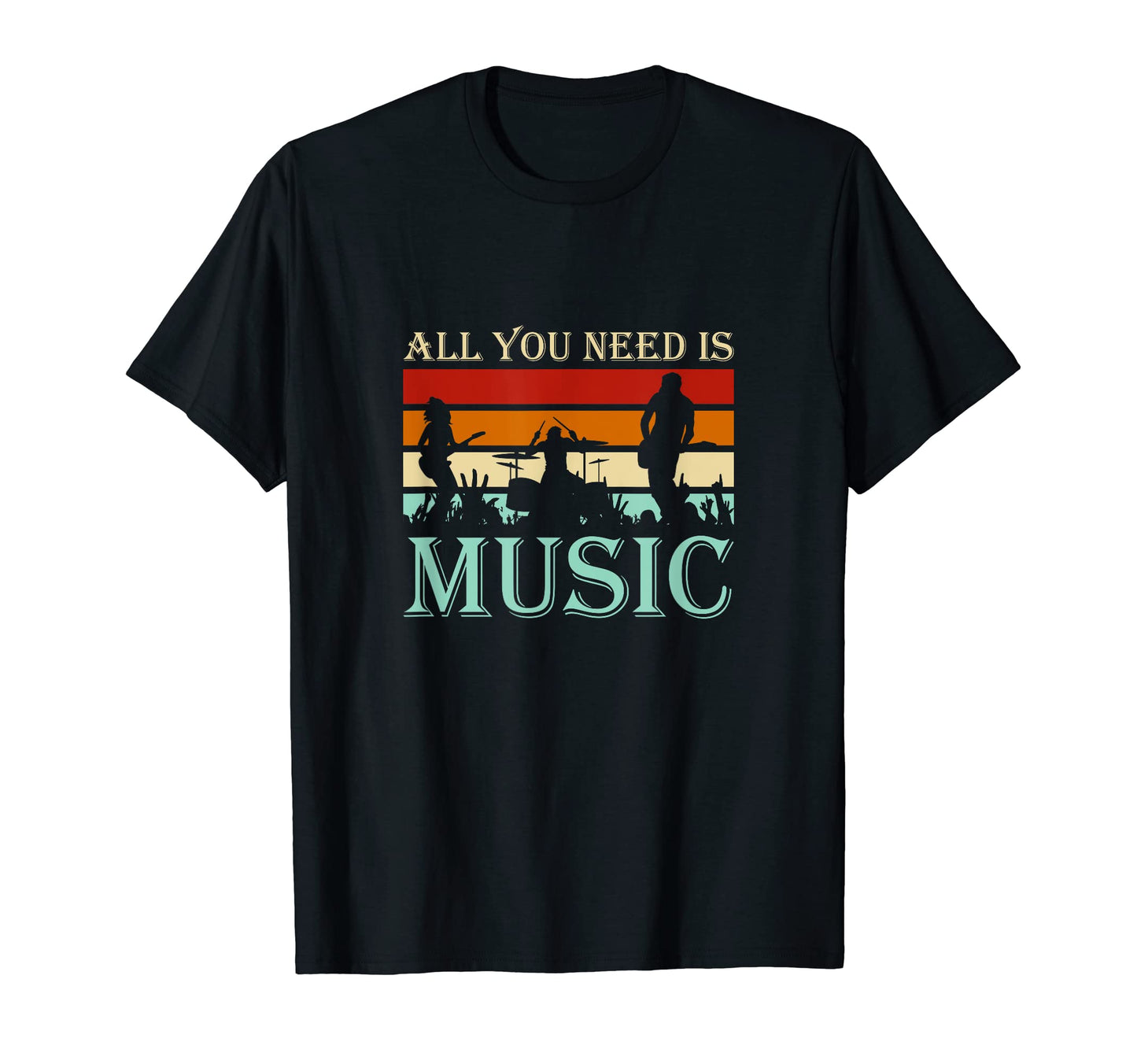 All You Need Is Music Music Lover T-Shirt - Minimalist Print Unisex - T-Shirt, Sweatshirt, Hoodie
