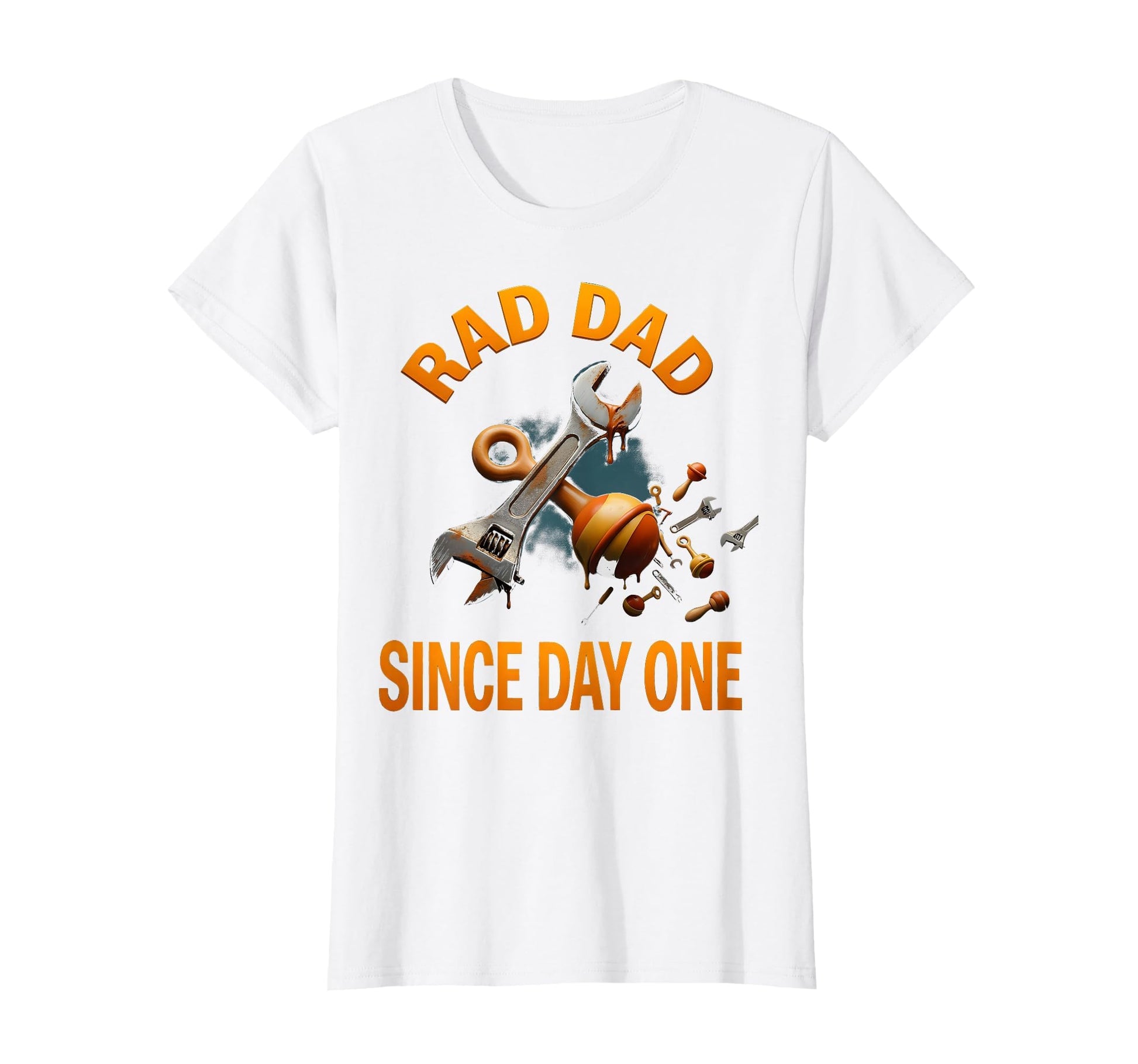 Rad Dad Since Day One Father Pride T-Shirt - Minimalist Print Men Women - T-Shirt, Sweatshirt, Hoodie