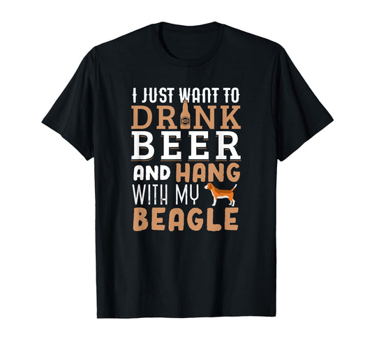 Beagle Dad Funny Fathers Day Dog T-Shirt - Casual Everyday Wear Unisex - T-Shirt, Sweatshirt, Hoodie