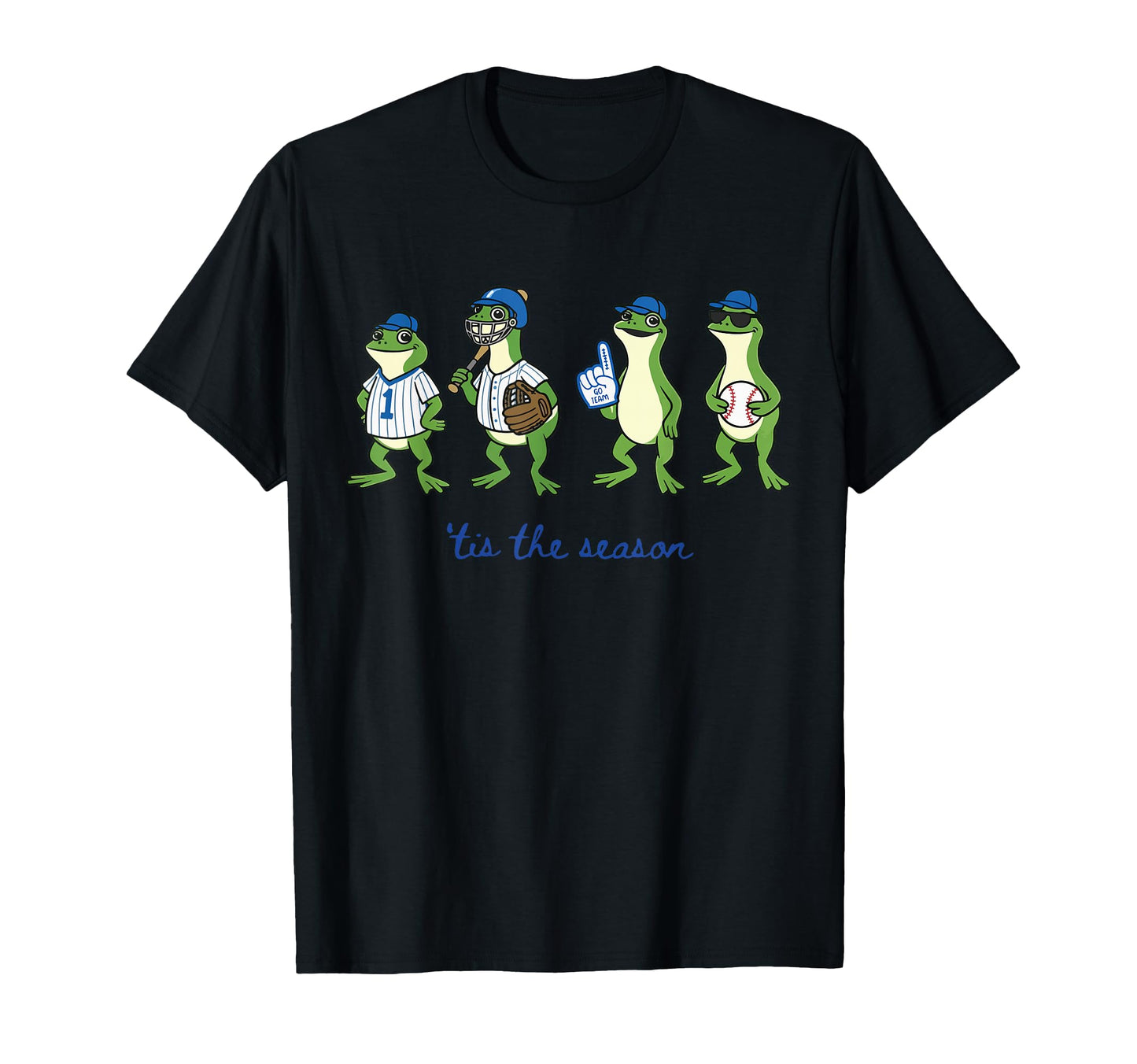 Funny Tis Season Frog Baseball Mama T-Shirt - Graphic Print Men Women - T-Shirt, Sweatshirt, Hoodie