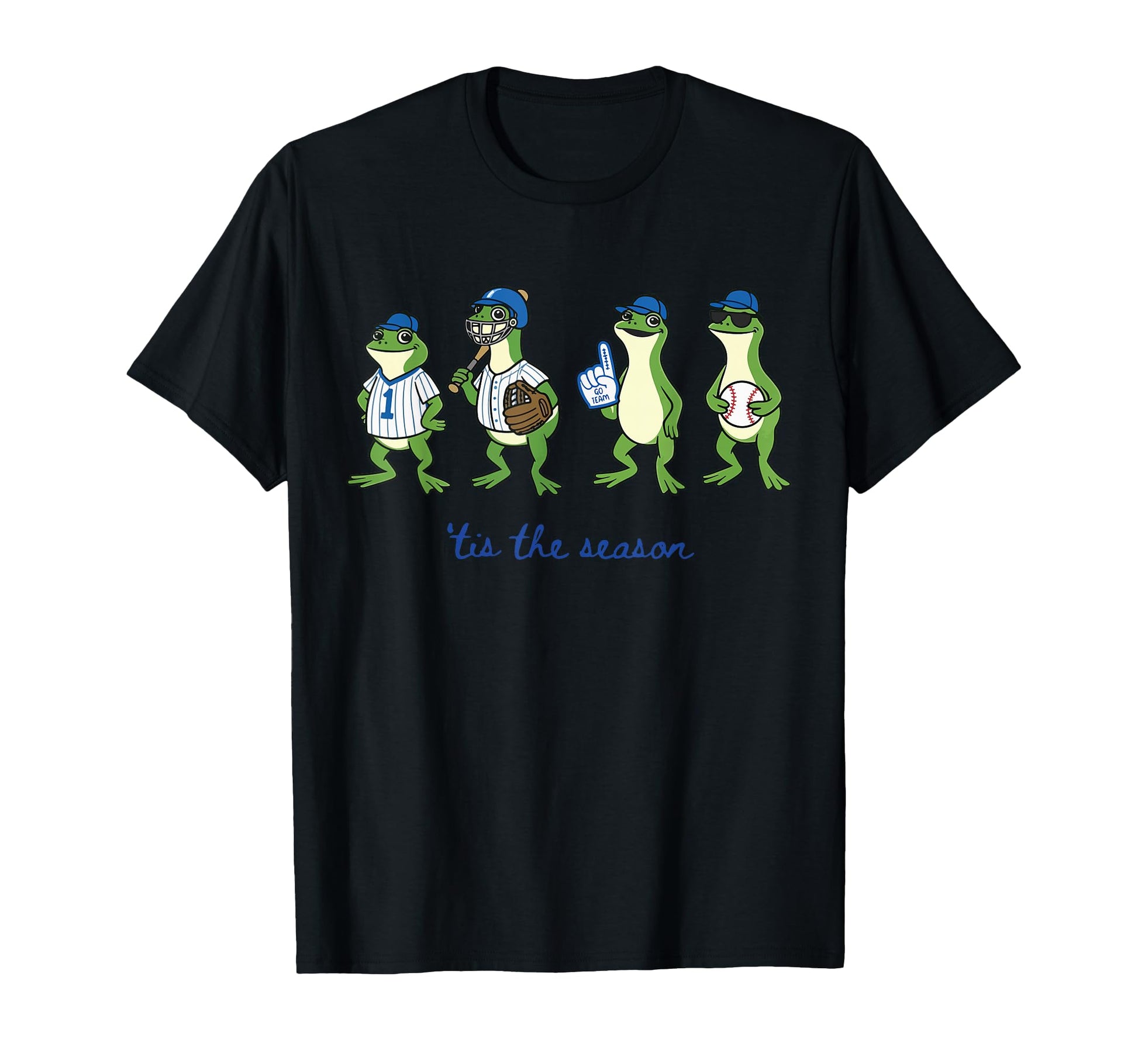 Funny Tis Season Frog Baseball Mama T-Shirt - Graphic Print Men Women - T-Shirt, Sweatshirt, Hoodie