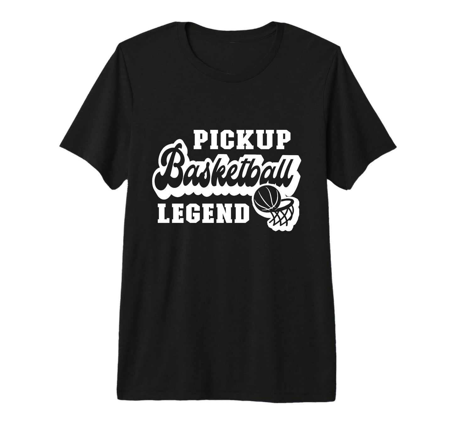 Pickup Basketball Legend Funny Hoop Dad T-Shirt - Trendy Graphic Unisex - T-Shirt, Sweatshirt, Hoodie