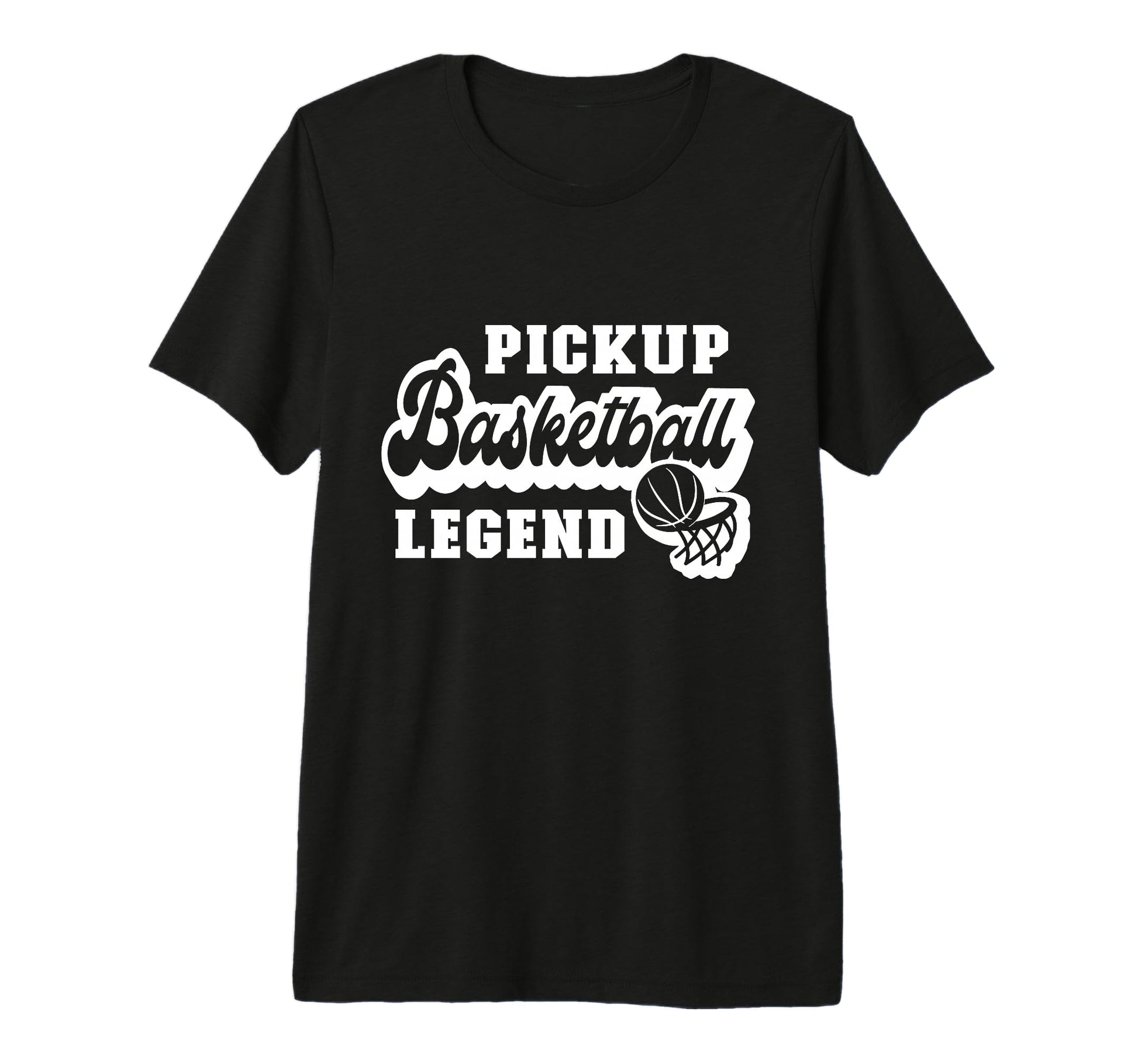 Pickup Basketball Legend Funny Hoop Dad T-Shirt - Trendy Graphic Unisex - T-Shirt, Sweatshirt, Hoodie