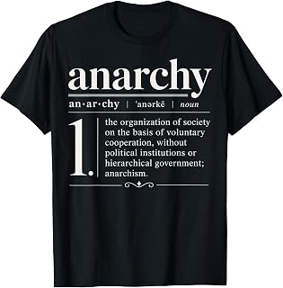 Anarchy Definition in Classic Dictionary Style T-Shirt Unisex T-shirt, Sweatshirt, Hoodie, Long Sleeve Tee - T-Shirt, Sweatshirt, Hoodie