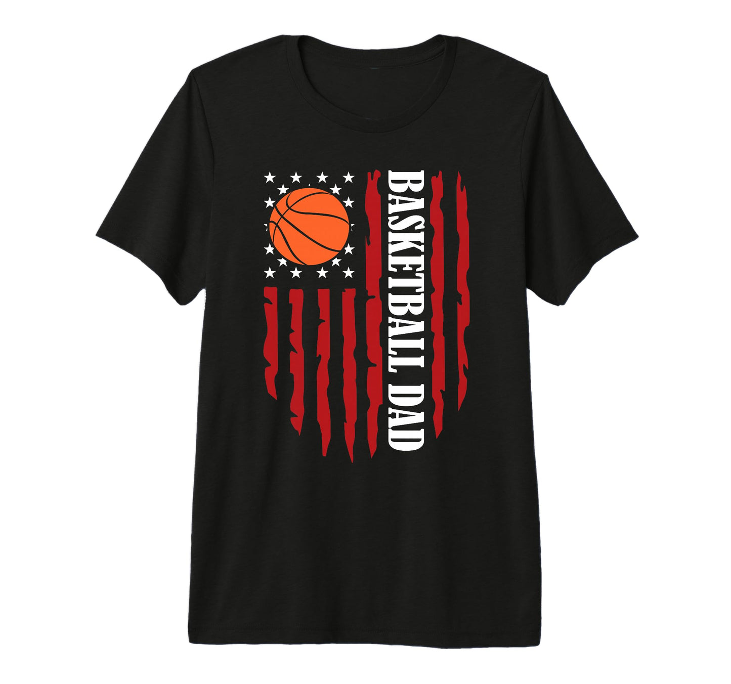 Funny Proud Basketball Dad American T-Shirt - Graphic Print for Adults - T-Shirt, Sweatshirt, Hoodie