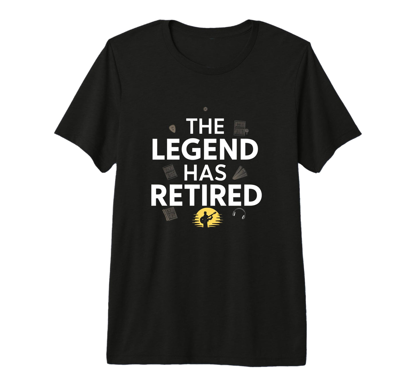 Musician Retirement Dad Grandpas Uncle T-Shirt - Fun Novelty Design Unisex - T-Shirt, Sweatshirt, Hoodie