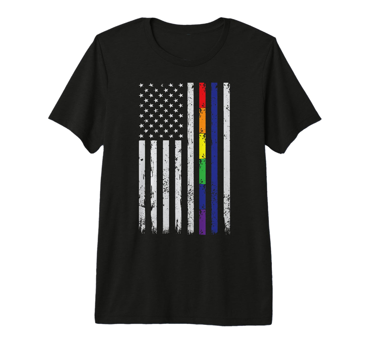 Police Support Lgbt Gay Pride Thin T-Shirt - Minimalist Print for Adults - T-Shirt, Sweatshirt, Hoodie