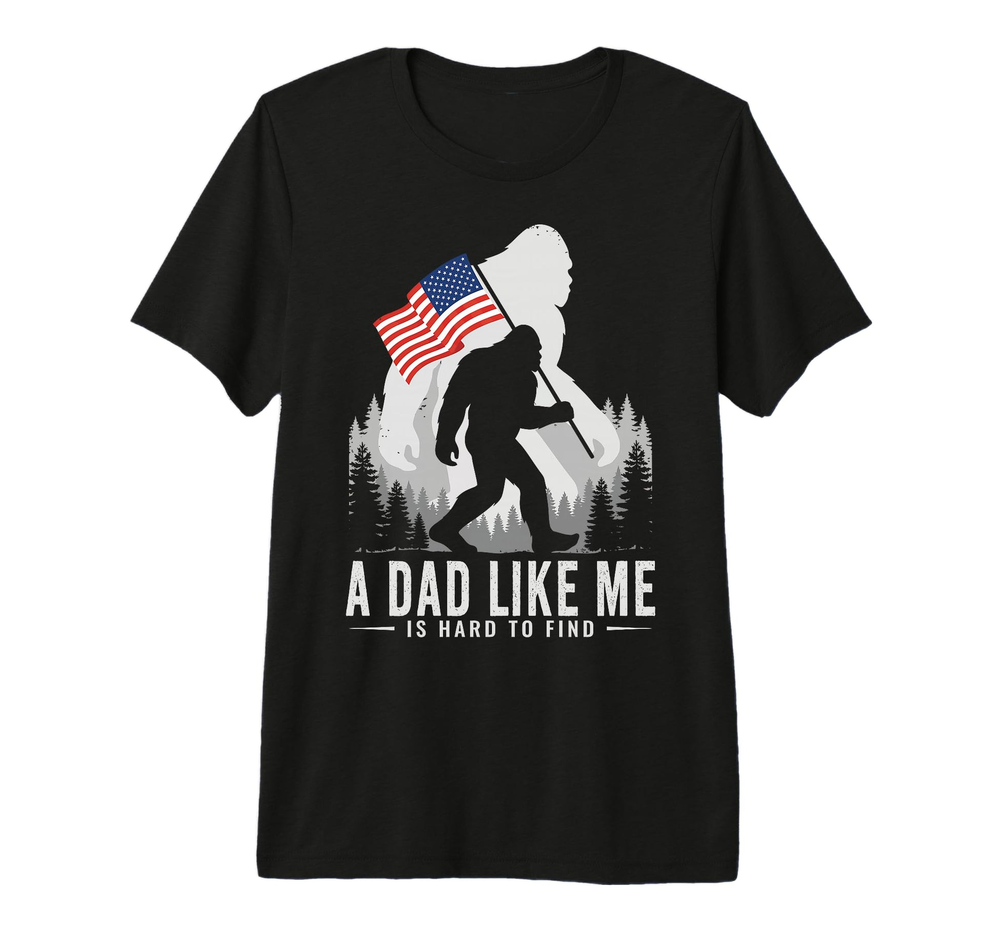 Dad Like Me Funny Grandpa Bigfoot T-Shirt - Custom Art Print Men Women - T-Shirt, Sweatshirt, Hoodie