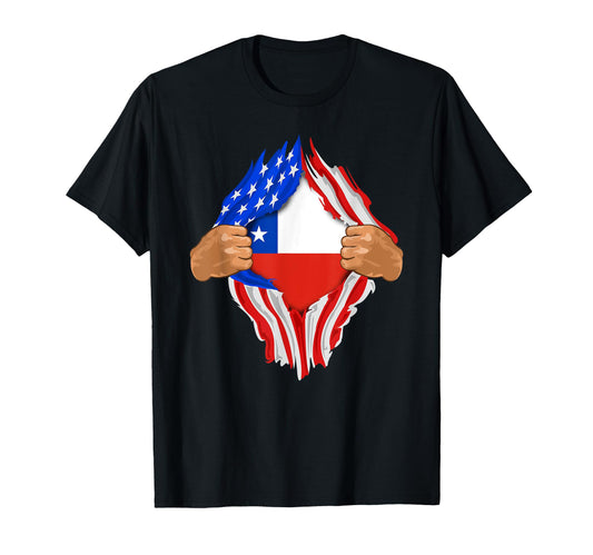 Chilean Blood Inside Me Chile Flag T-Shirt - Streetwear Style Men Women - T-Shirt, Sweatshirt, Hoodie