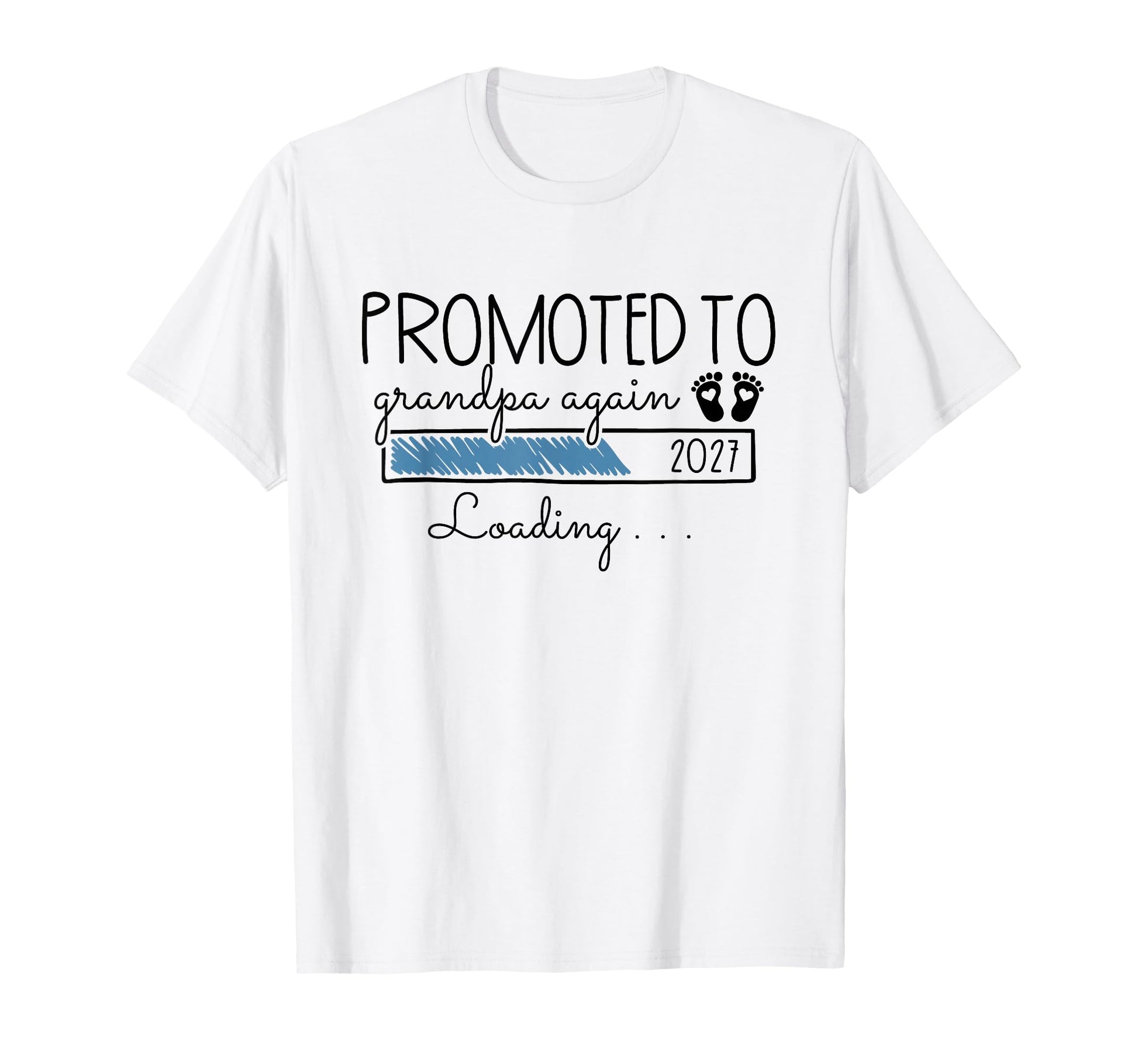 2Nd Time Grandpa Announcement T-Shirt - Minimalist Print Men Women - T-Shirt, Sweatshirt, Hoodie