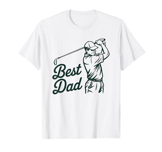 Best Dad Golfing Silhouette Proud Golf T-Shirt - Novelty Apparel Unisex - T-Shirt, Sweatshirt, Hoodie