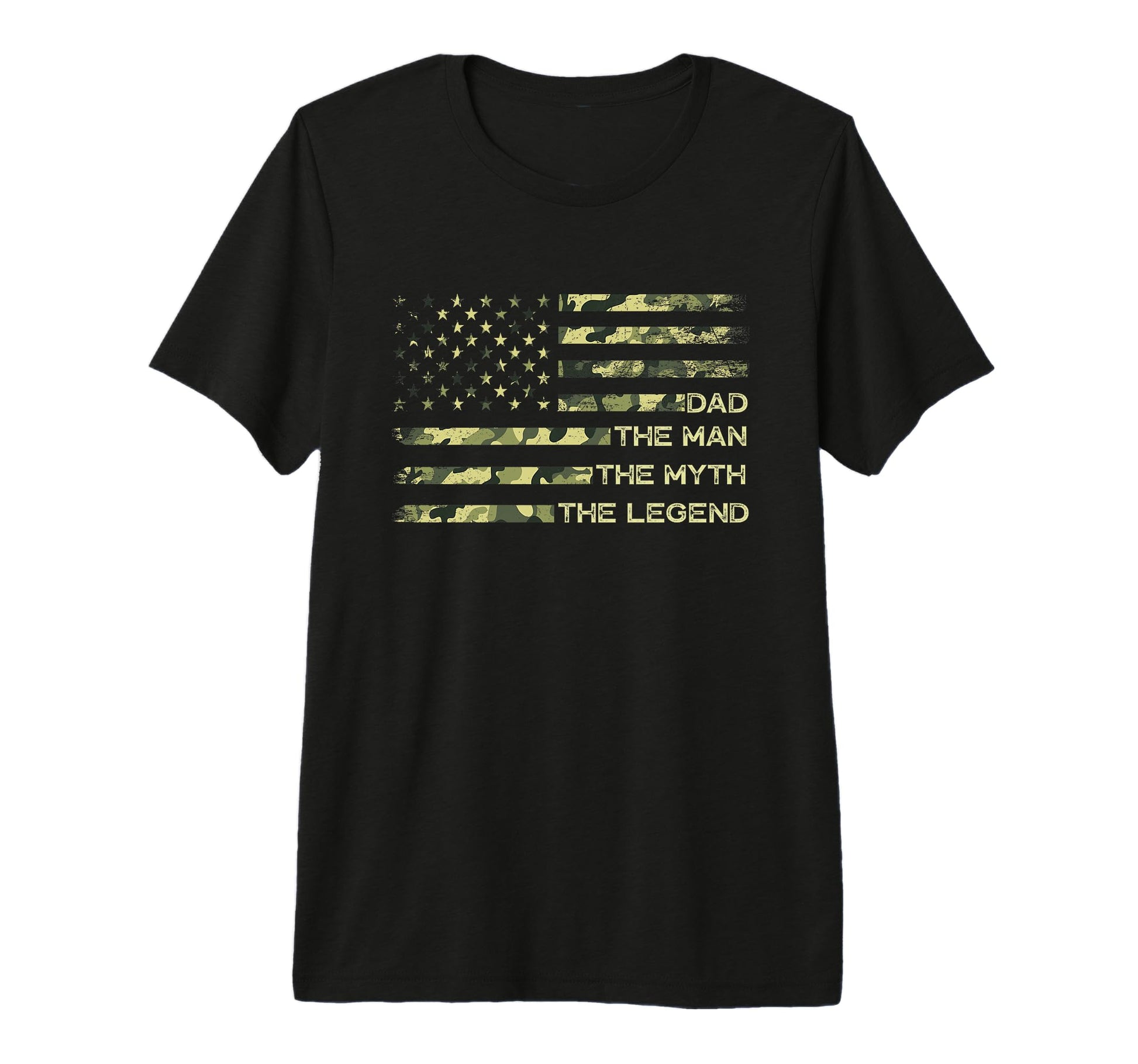Mens Dad Myth Legend Fathers Day Camo T-Shirt - Minimalist Print Men Women - T-Shirt, Sweatshirt, Hoodie