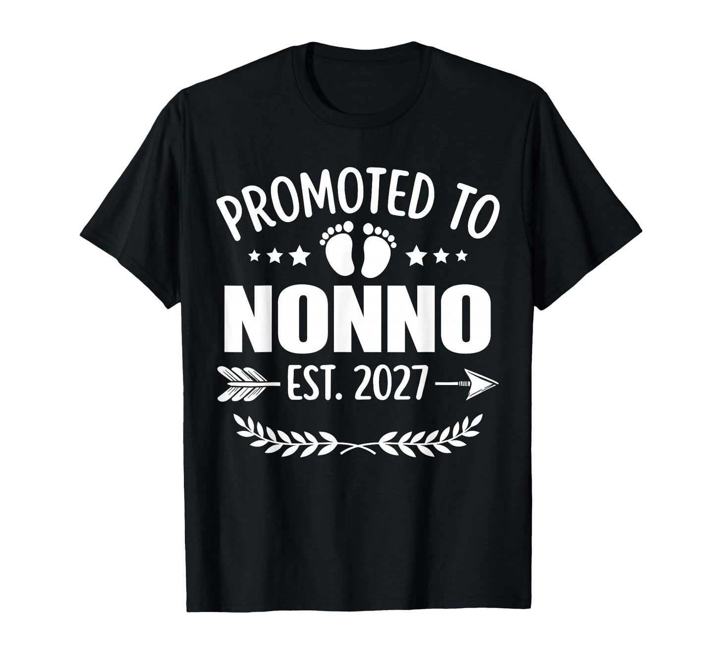 Promoted To Nonno Est 2027 Grandpa T-Shirt - Custom Art Print Unisex - T-Shirt, Sweatshirt, Hoodie
