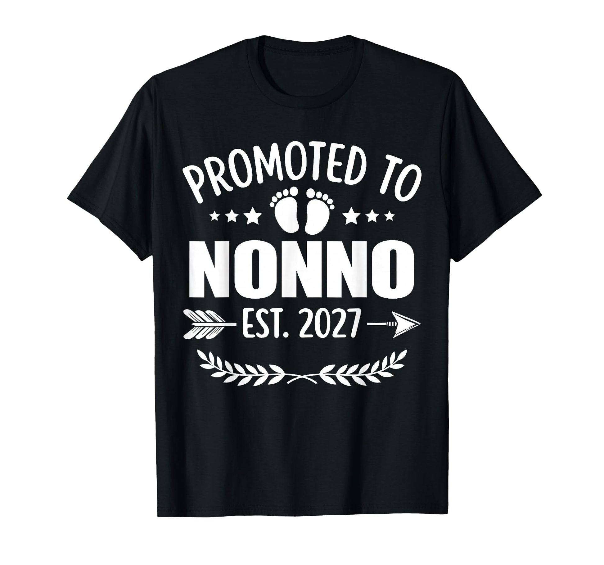 Promoted To Nonno Est 2027 Grandpa T-Shirt - Custom Art Print Unisex - T-Shirt, Sweatshirt, Hoodie