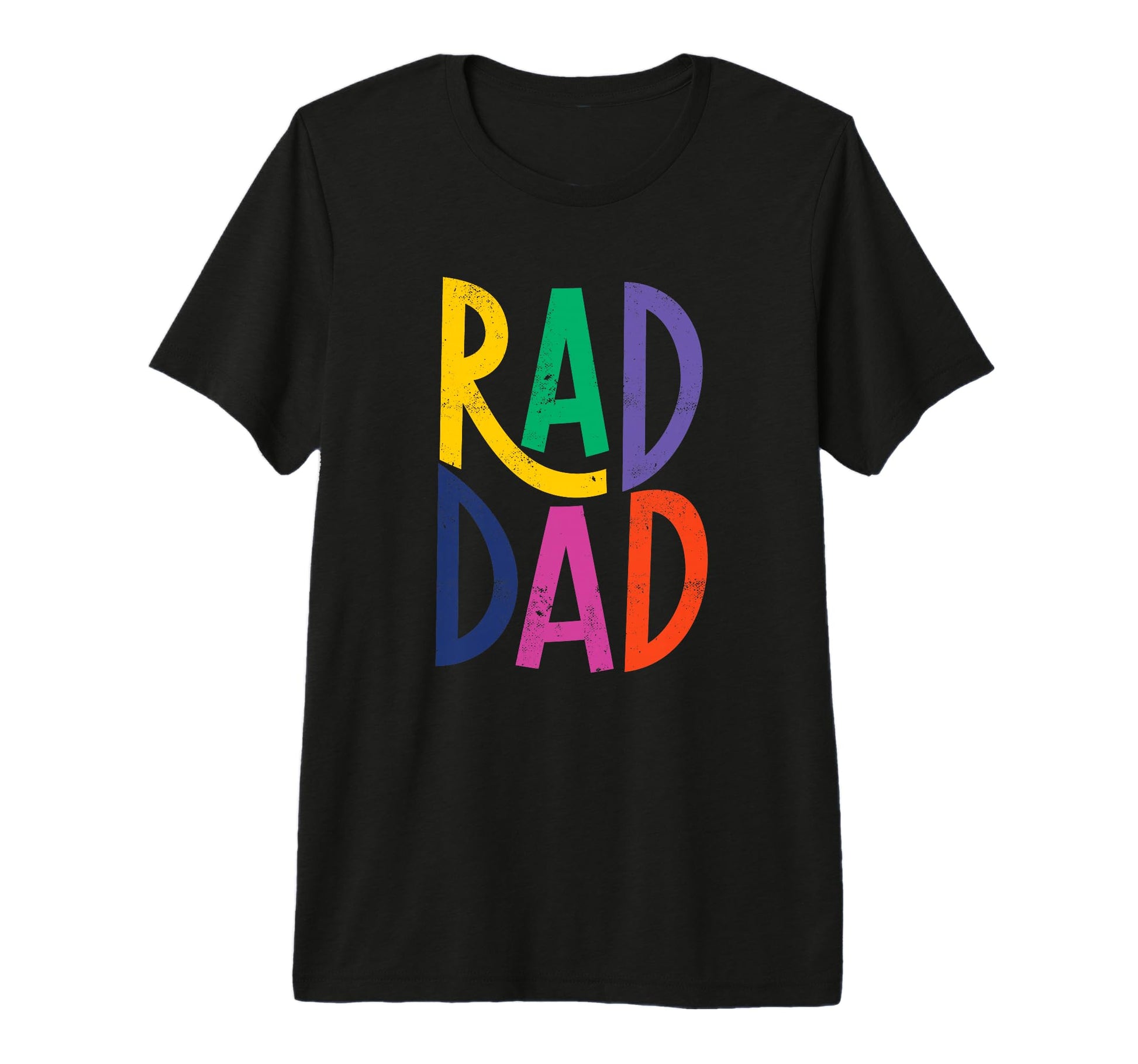 Rad Dad Rad Dad Fathers Day Tri Blend T-Shirt - Unique Graphic Unisex - T-Shirt, Sweatshirt, Hoodie