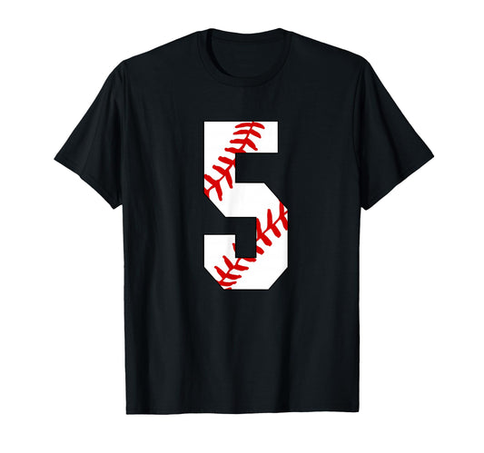 Baseball 5 Laces 5Th Birthday Baseball T-Shirt - Graphic Print for Adults - T-Shirt, Sweatshirt, Hoodie