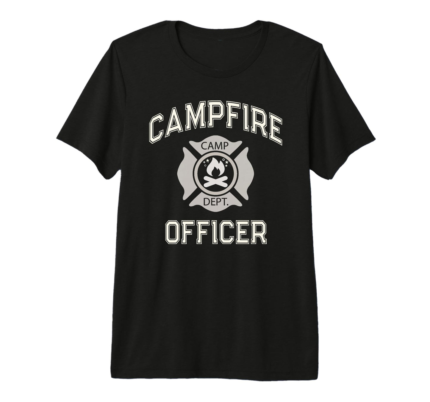 Funny Campfire Officer Dad Summer Camp T-Shirt - Aesthetic Graphic Unisex - T-Shirt, Sweatshirt, Hoodie