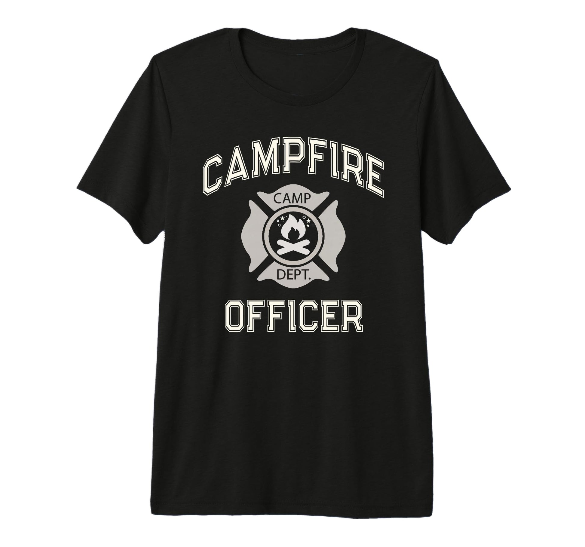 Funny Campfire Officer Dad Summer Camp T-Shirt - Aesthetic Graphic Unisex - T-Shirt, Sweatshirt, Hoodie