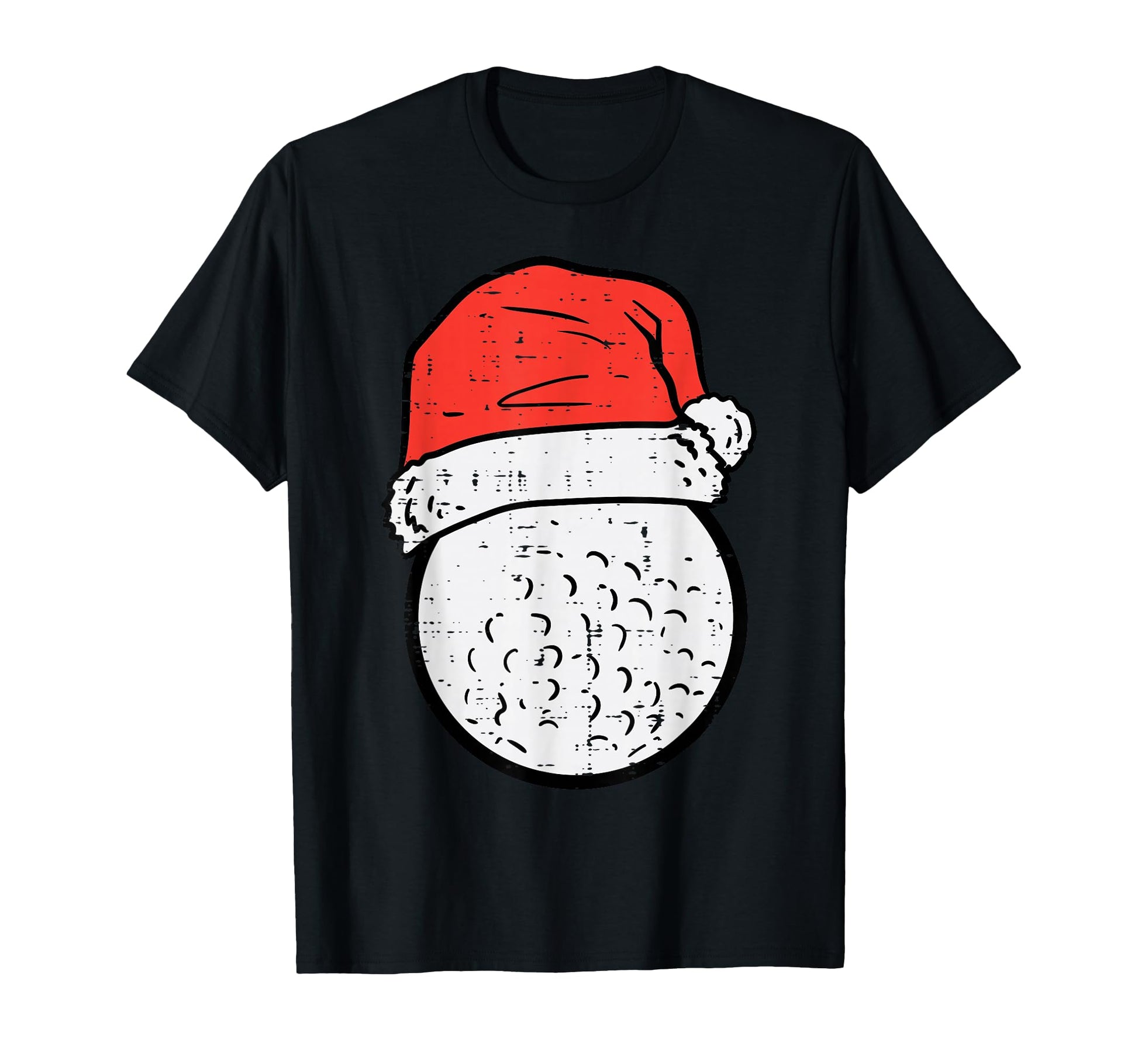 Golf Santa Hat Sports Dad T-Shirt - Custom Art Print for Adults - T-Shirt, Sweatshirt, Hoodie