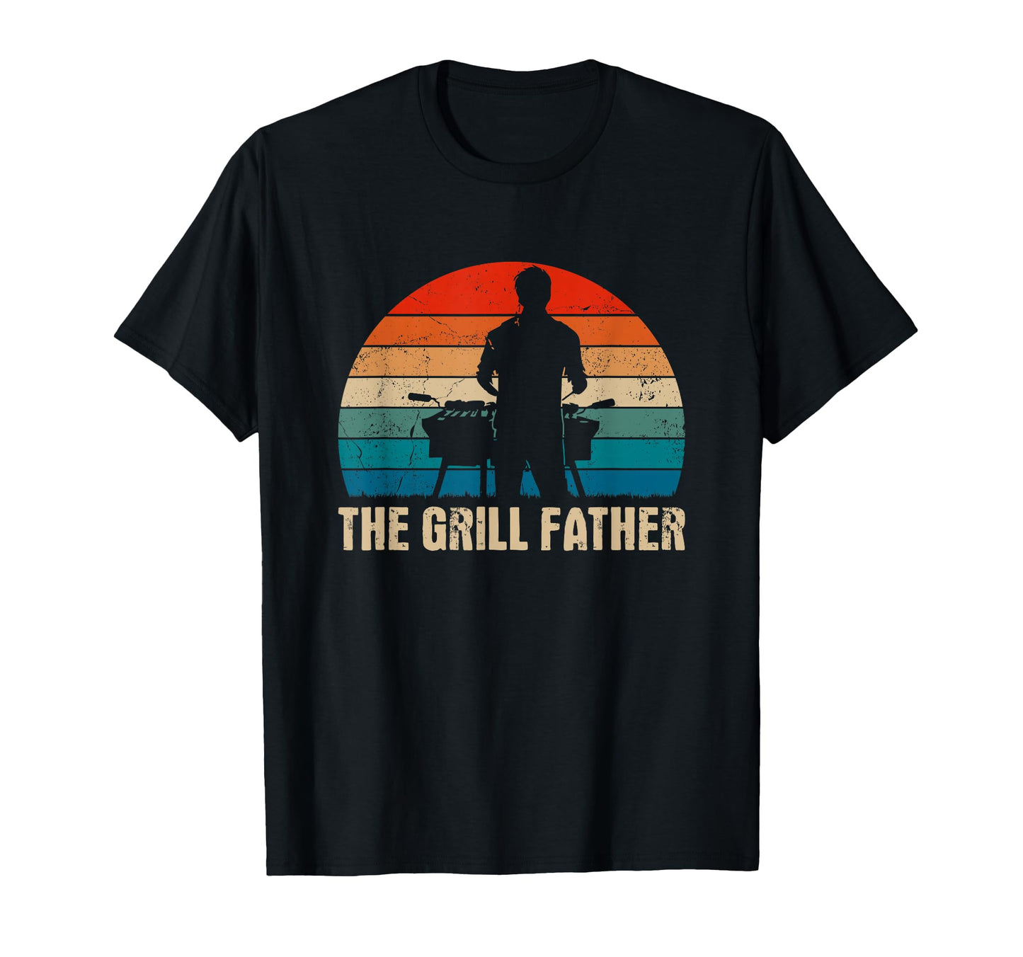 Mens Grillfather Funny Dad Grandpa T-Shirt - Minimalist Print Men Women - T-Shirt, Sweatshirt, Hoodie