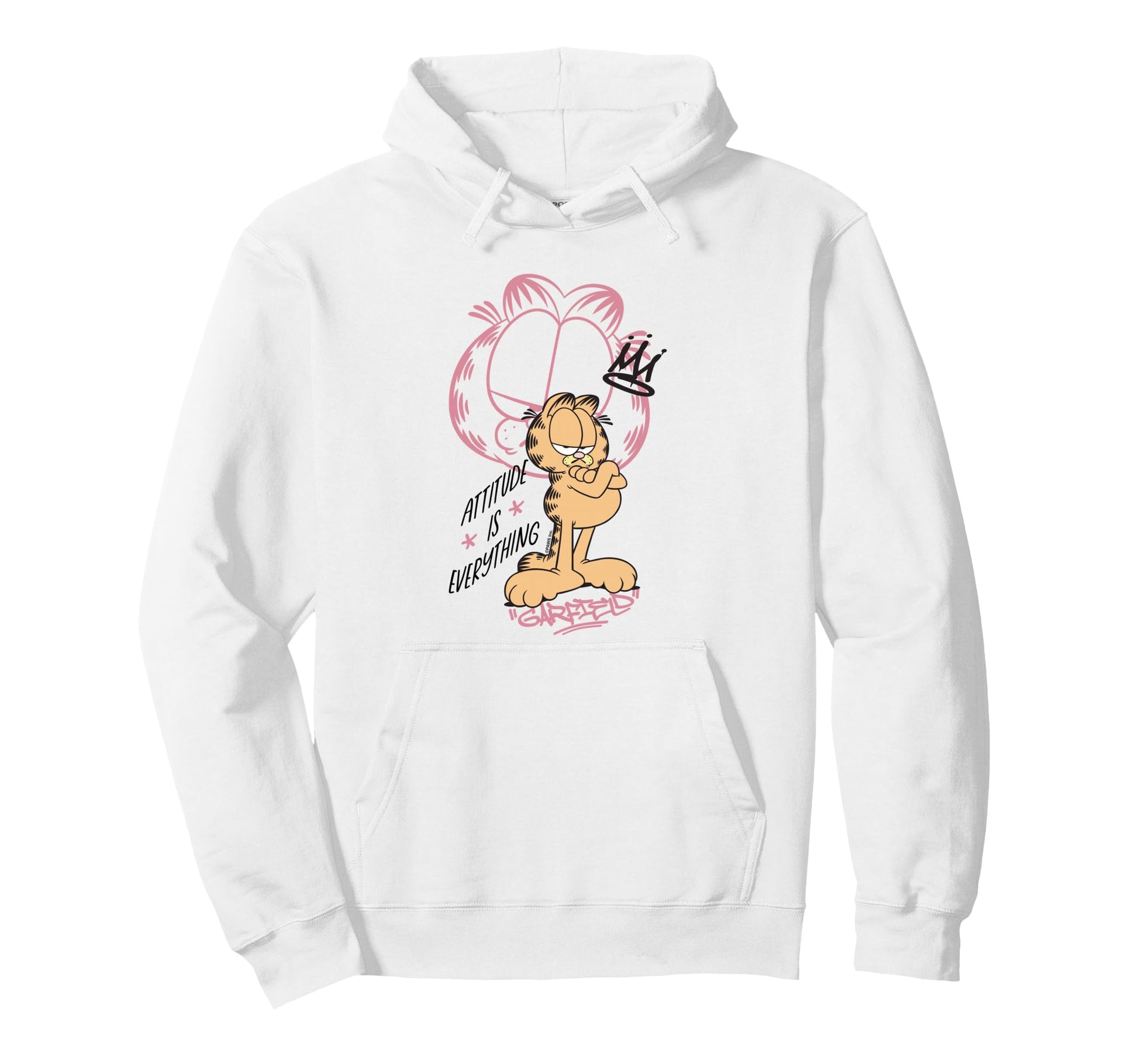 Garfield Attitude Is Everything Pose Hoodie - Aesthetic Graphic Unisex - T-Shirt, Sweatshirt, Hoodie