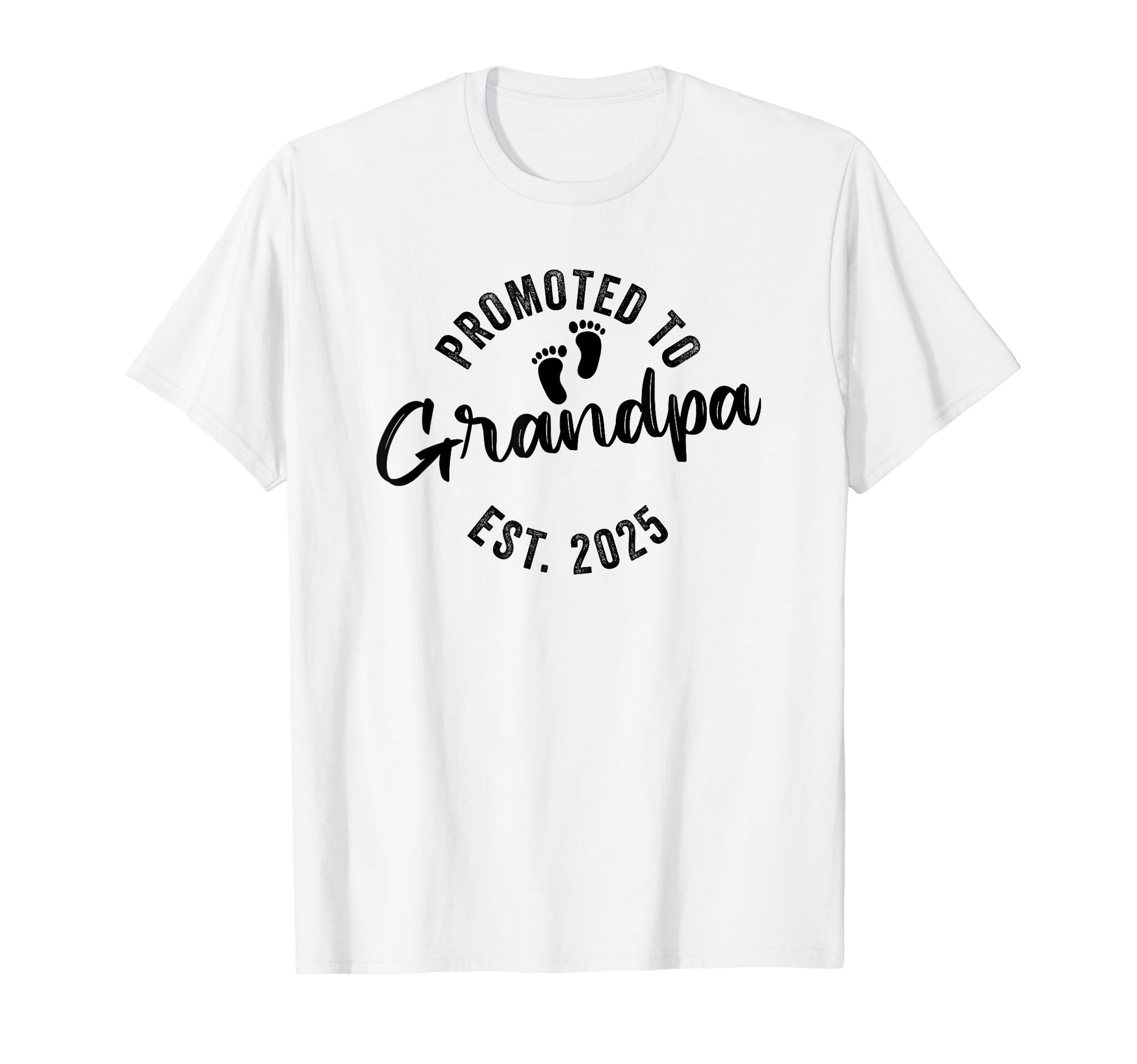 Promoted To Grandpa 2025 T-Shirt - Custom Art Print Unisex - T-Shirt, Sweatshirt, Hoodie