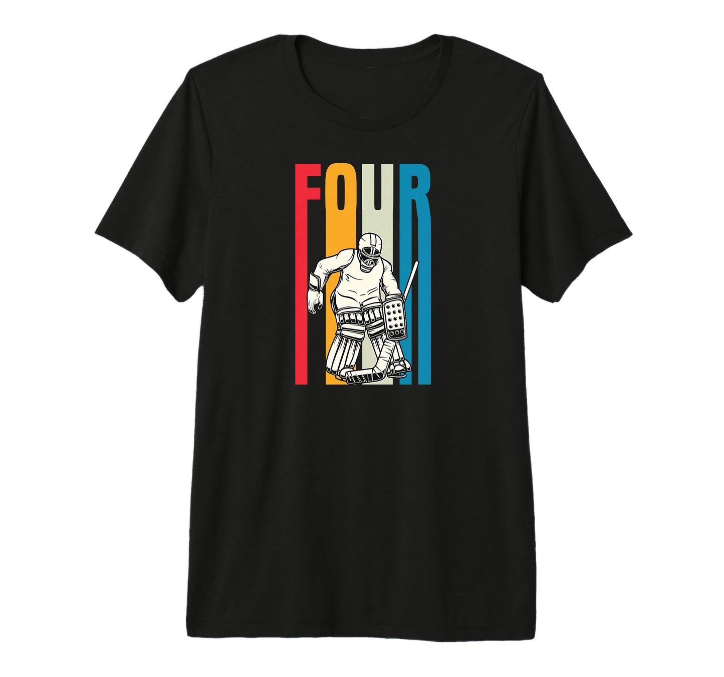 4 Year Old Ice Hockey Goalie 4Th Birthday T-Shirt - Trendy Graphic Unisex - T-Shirt, Sweatshirt, Hoodie