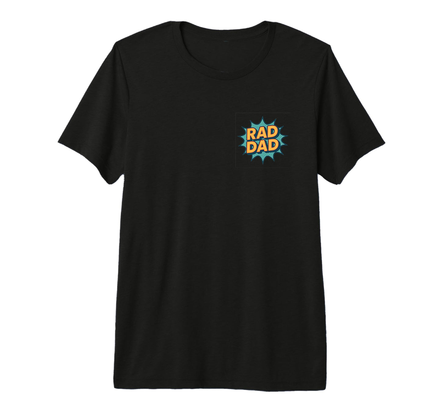 Rad Dad Comic Pop Art Tri Blend T-Shirt - Minimalist Print for Adults - T-Shirt, Sweatshirt, Hoodie