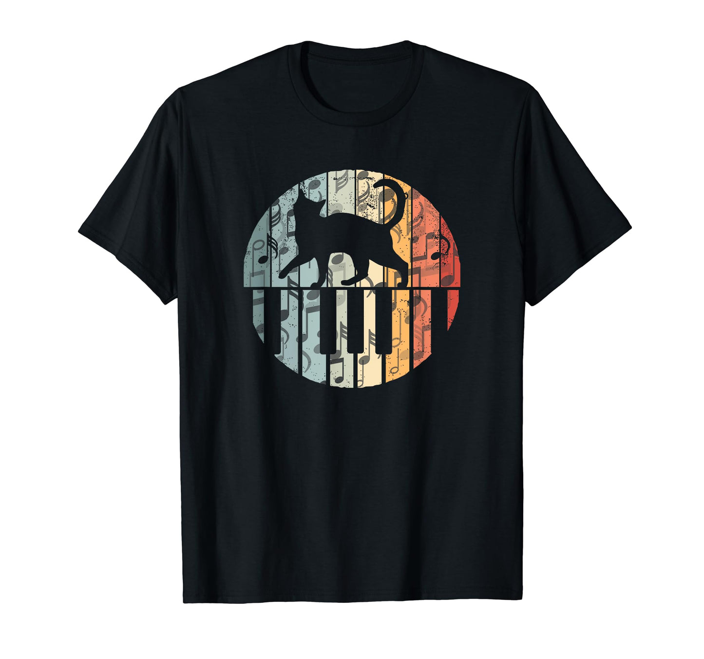 Funny Piano Cat Lover Keyboard Player T-Shirt - Trendy Graphic for Adults - T-Shirt, Sweatshirt, Hoodie