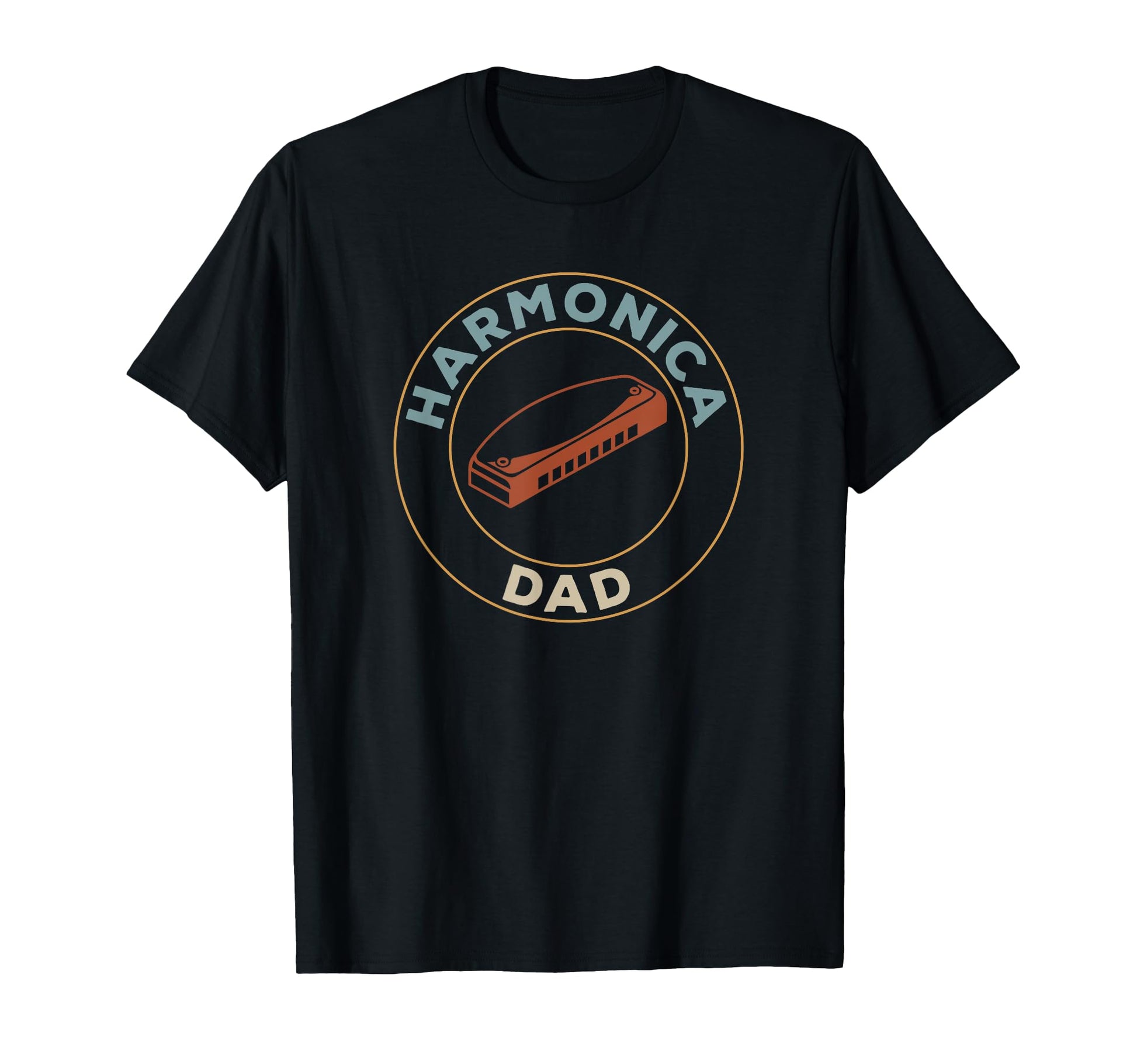 Harmonica Dad Harmonica Player Daddy T-Shirt - Novelty Apparel Unisex - T-Shirt, Sweatshirt, Hoodie