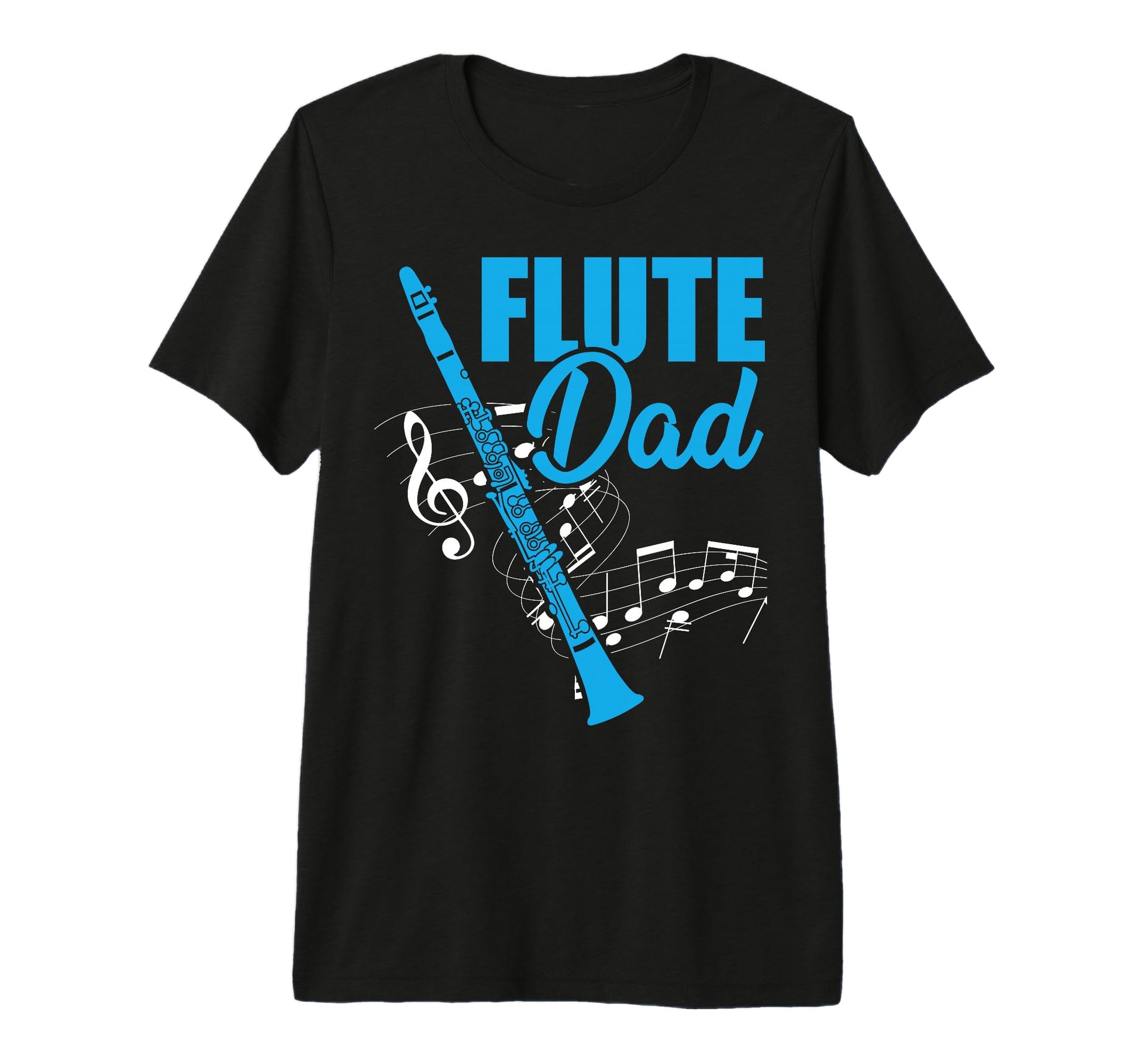 Mens Flute Dad Funny Flutist Fathers T-Shirt - Minimalist Print for Adults - T-Shirt, Sweatshirt, Hoodie