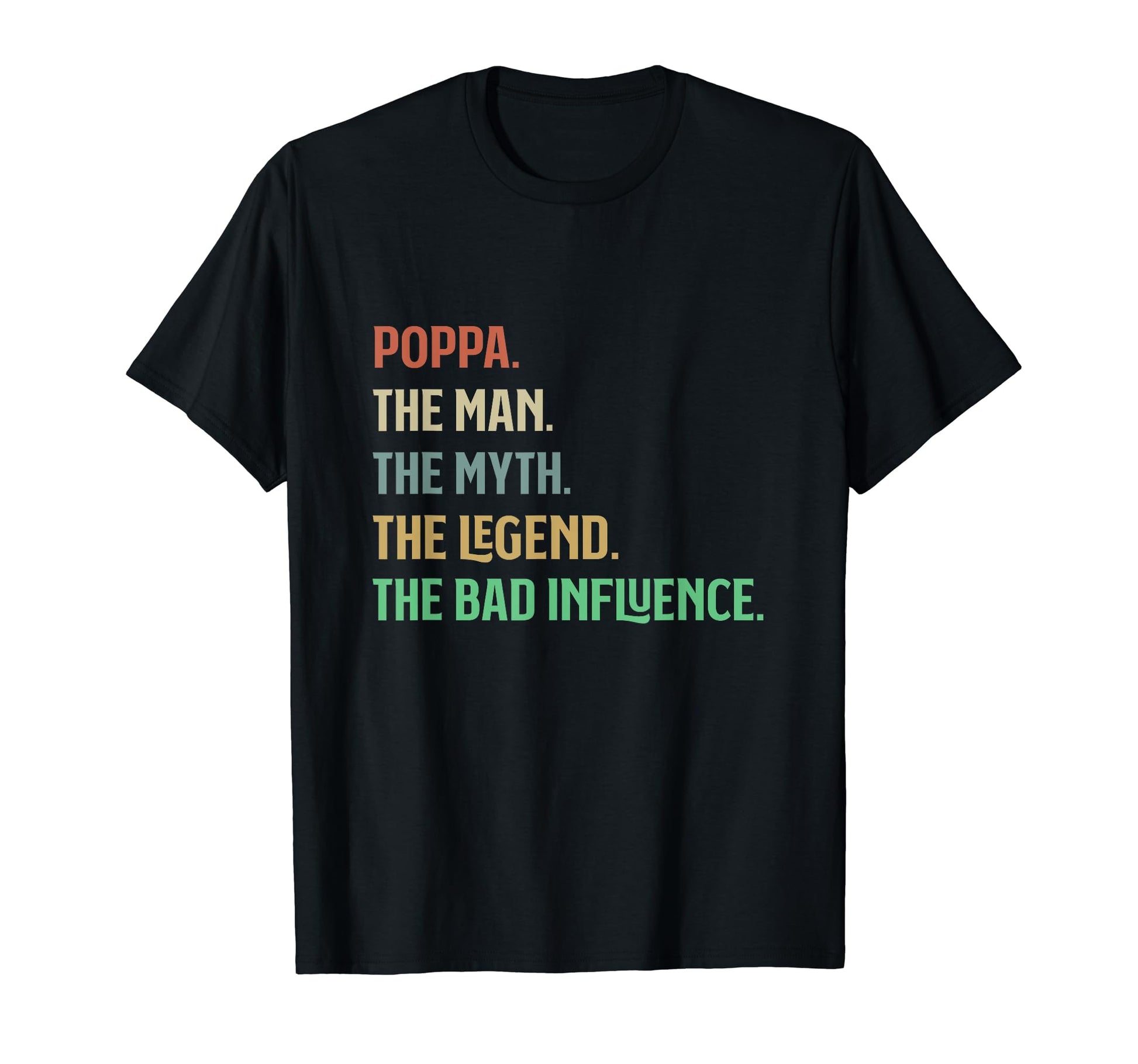 Name Is Poppa Myth Legend And Bad T-Shirt - Casual Everyday Wear Men Women - T-Shirt, Sweatshirt, Hoodie