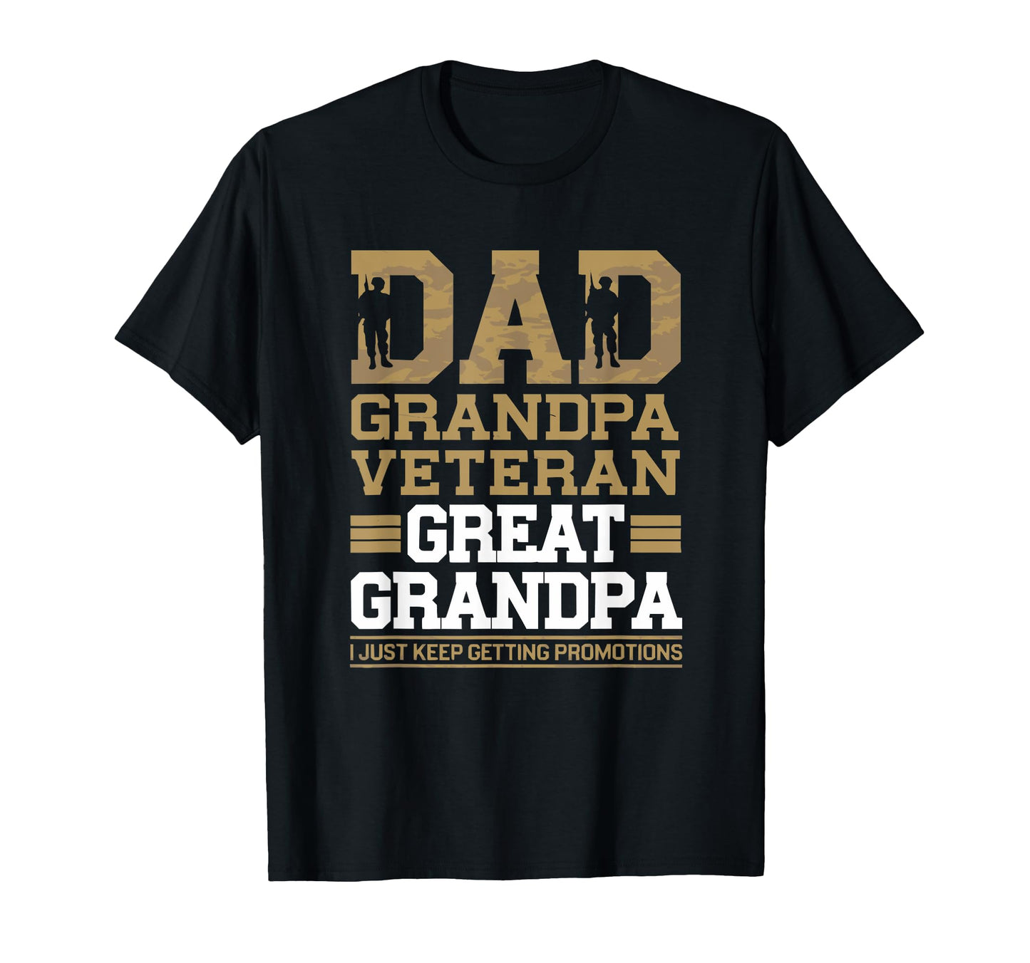 Dad Grandpa Veteran Great Grandpa I Just T-Shirt - Minimalist Print Unisex - T-Shirt, Sweatshirt, Hoodie