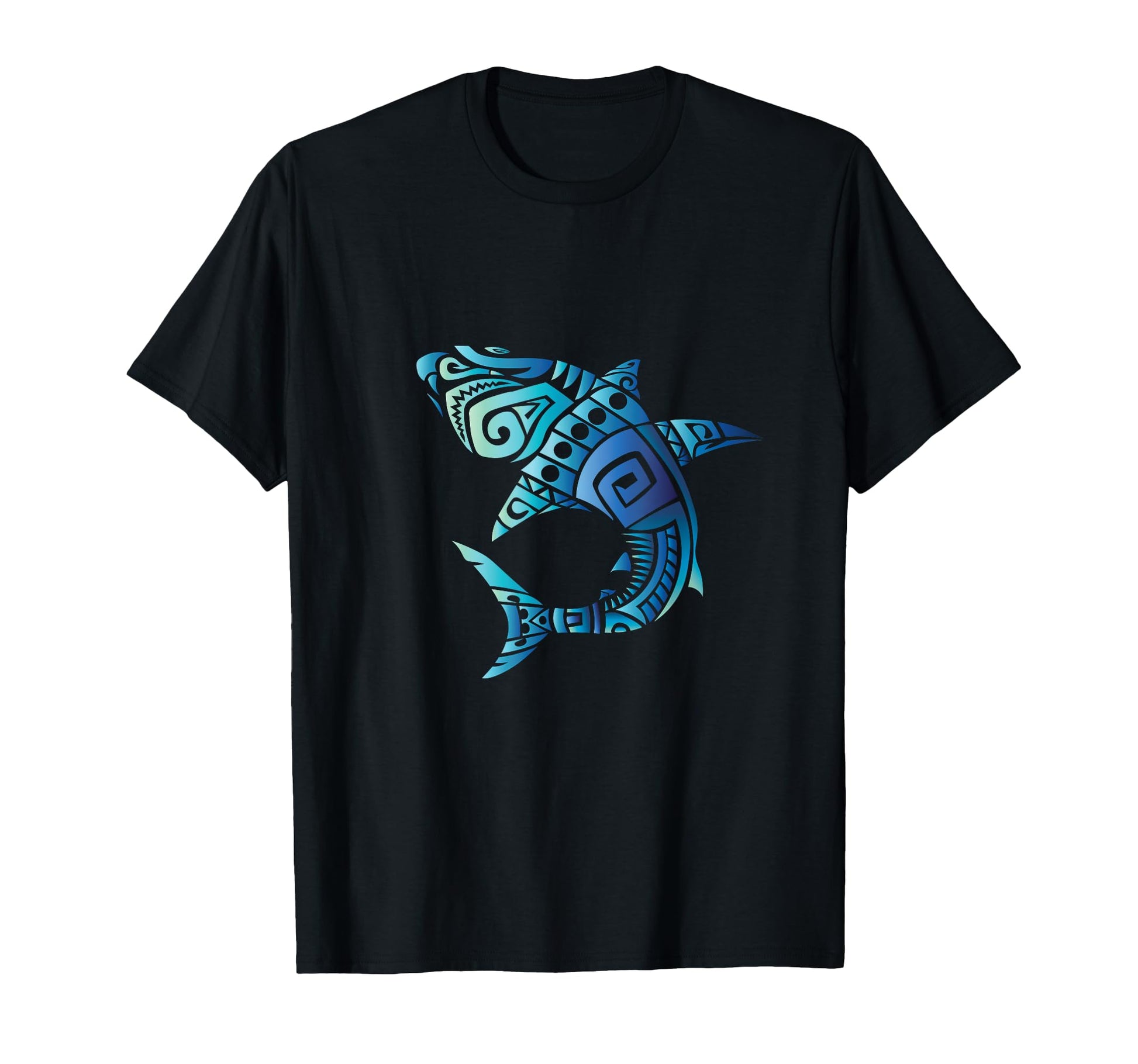 Blue Sharks Hawaiian Summer Traveling T-Shirt - Graphic Print for Adults - T-Shirt, Sweatshirt, Hoodie