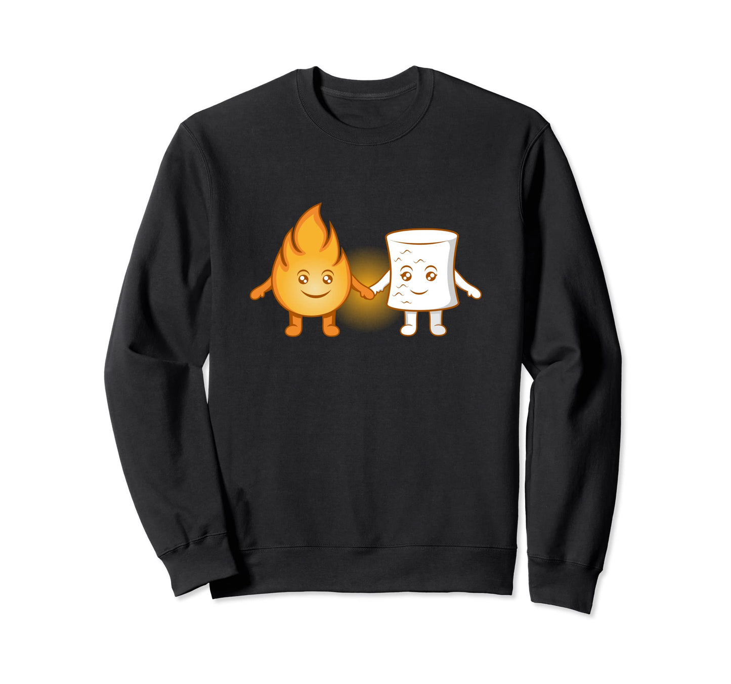 Marshmallow Camping Cozy Wildlife Sweatshirt - Minimalist Print for Adults - T-Shirt, Sweatshirt, Hoodie