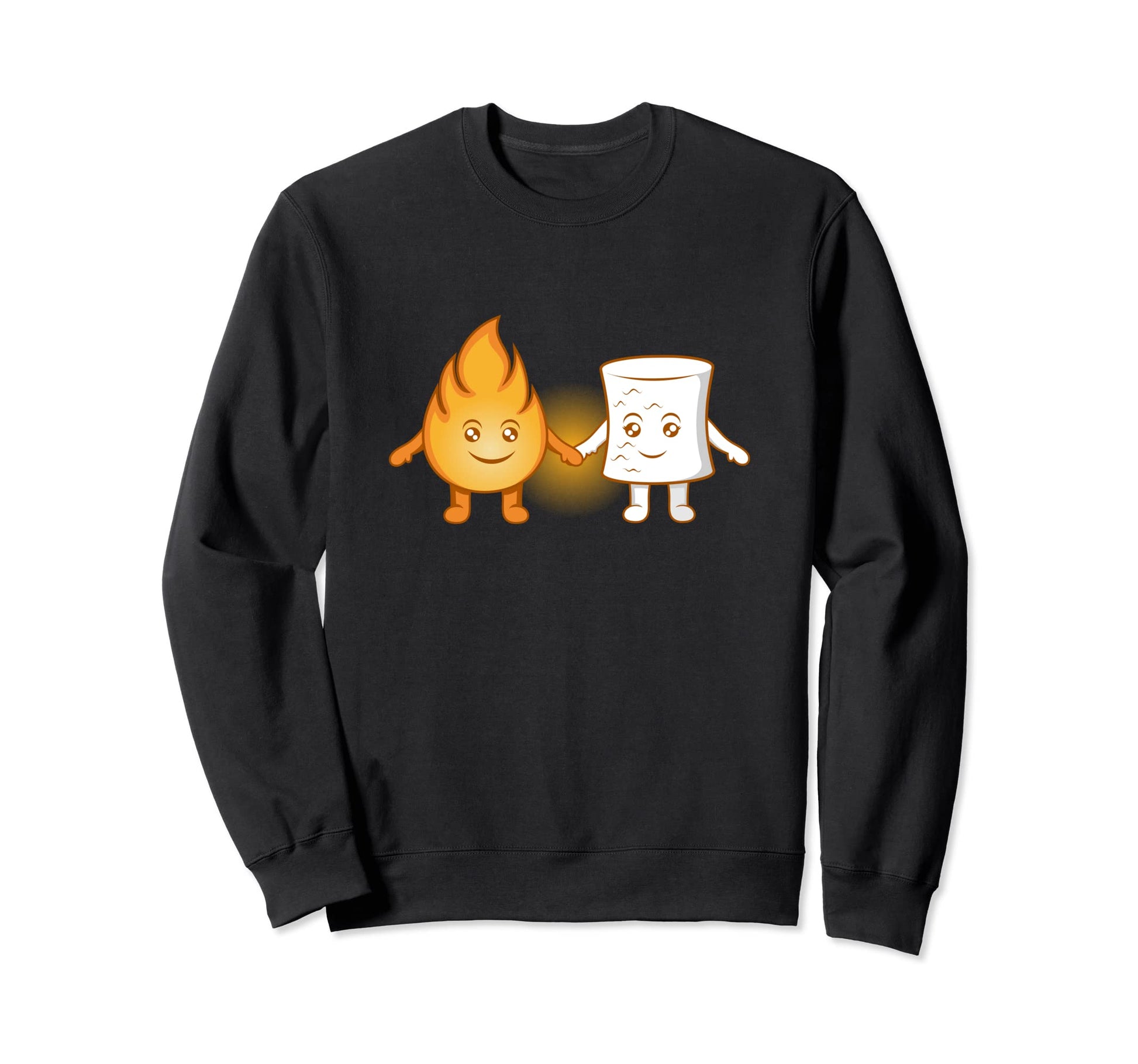 Marshmallow Camping Cozy Wildlife Sweatshirt - Minimalist Print for Adults - T-Shirt, Sweatshirt, Hoodie
