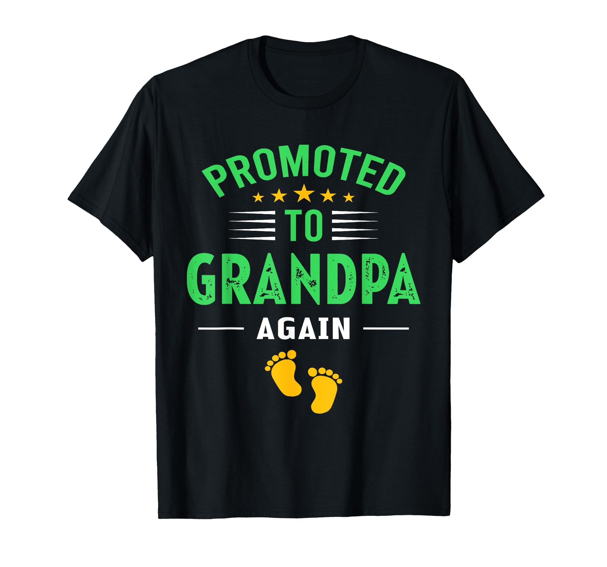 Awesome Promoted To Grandpa Again T-Shirt - Custom Art Print Unisex - T-Shirt, Sweatshirt, Hoodie