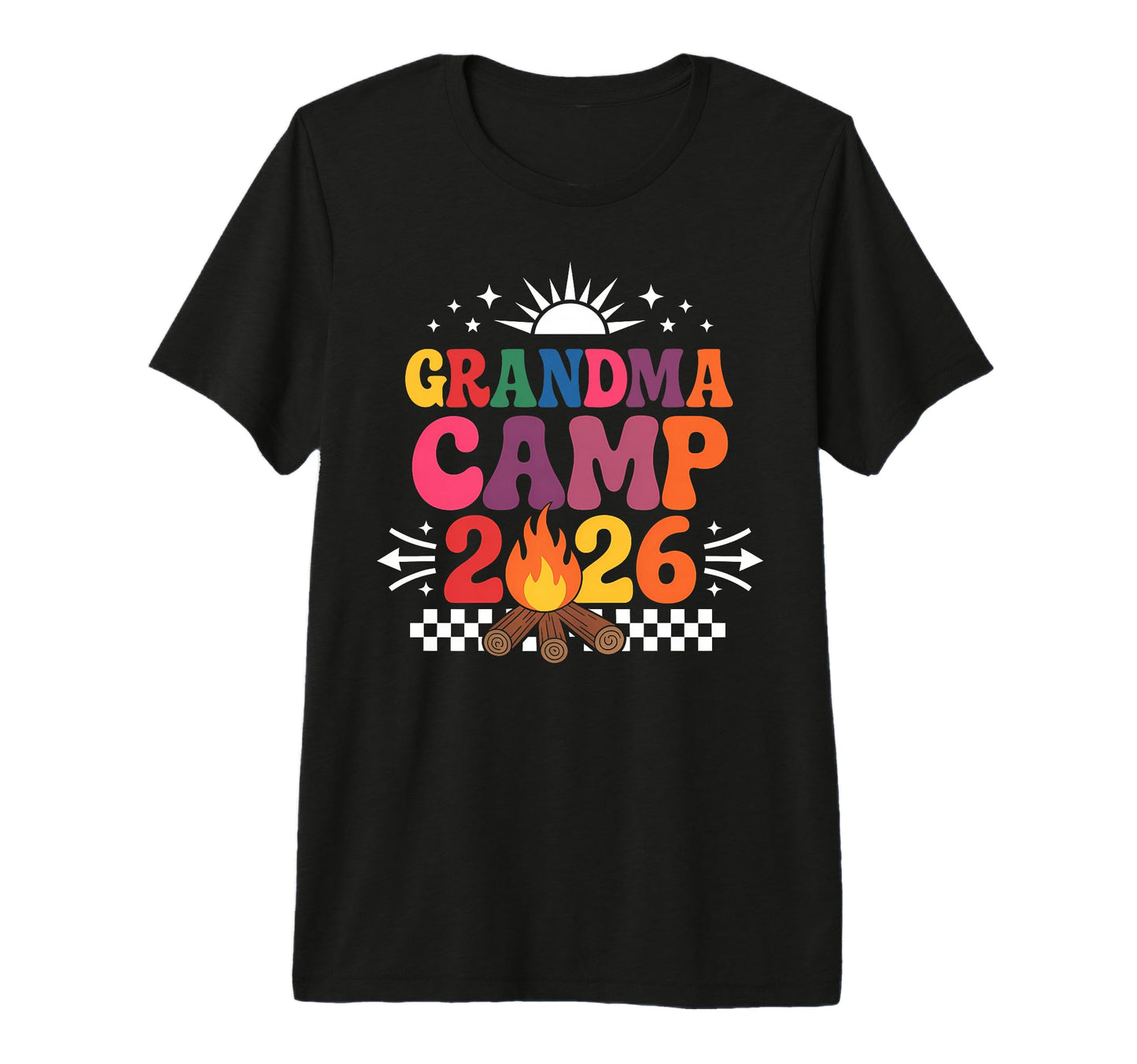 Grandma Camp 2026 Family Vacation T-Shirt - Minimalist Print Men Women - T-Shirt, Sweatshirt, Hoodie