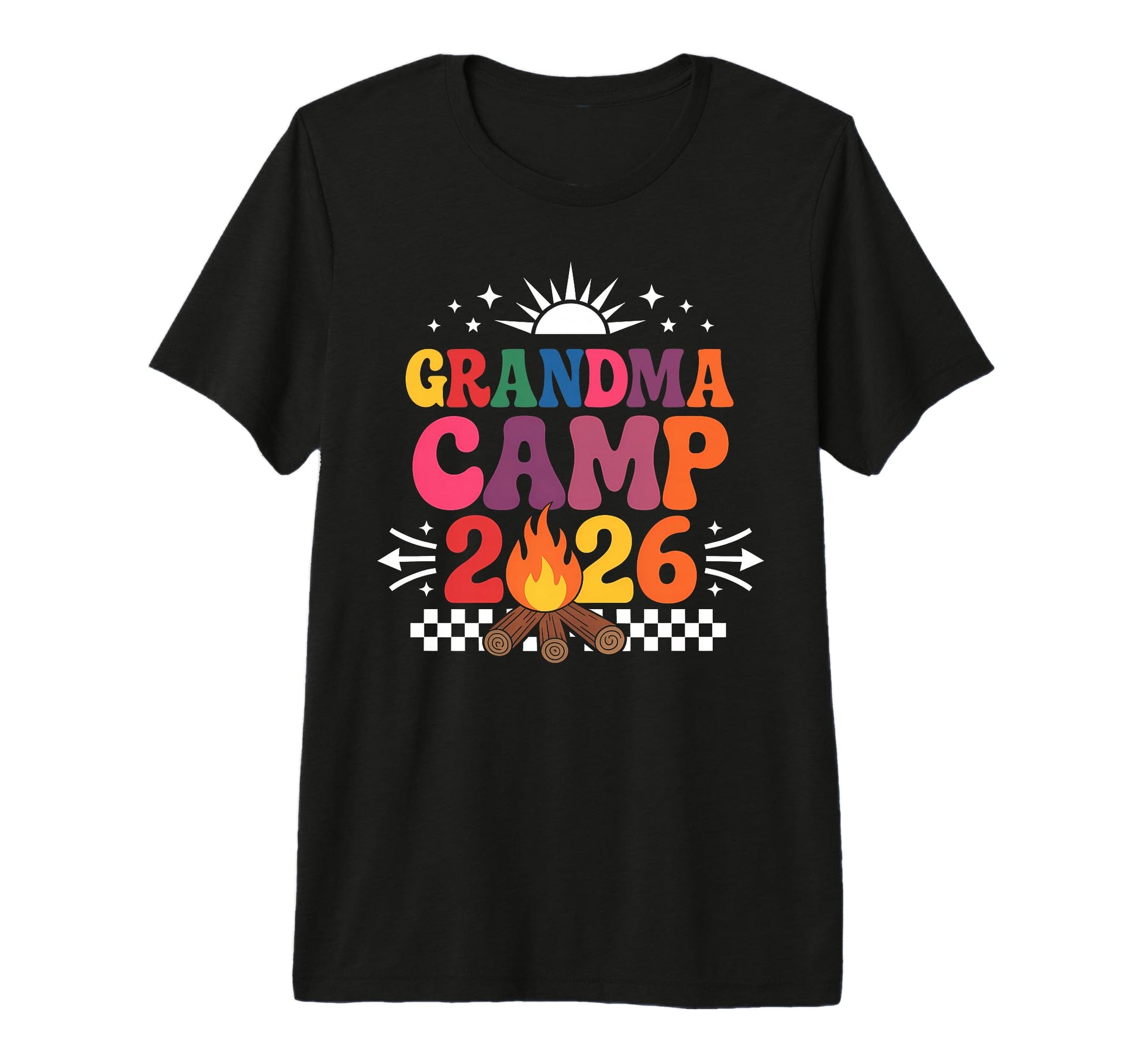 Grandma Camp 2026 Family Vacation T-Shirt - Minimalist Print Men Women - T-Shirt, Sweatshirt, Hoodie