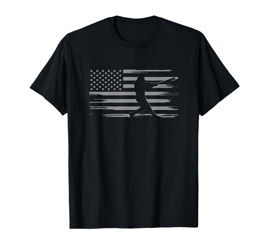 American Flag Baseball Baseball T-Shirt - Novelty Apparel Unisex - T-Shirt, Sweatshirt, Hoodie
