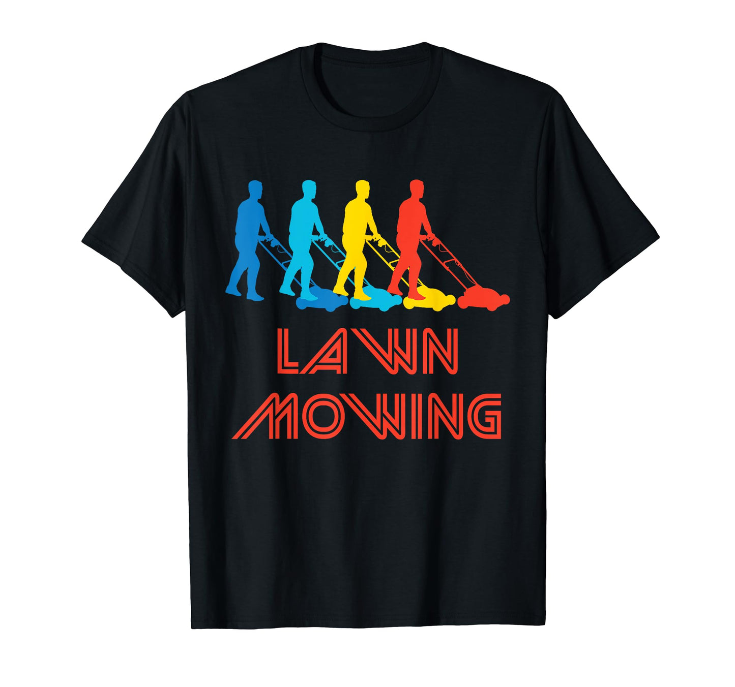 Push Mower Pop Art Lawn Mowing T-Shirt - Trendy Graphic Unisex - T-Shirt, Sweatshirt, Hoodie