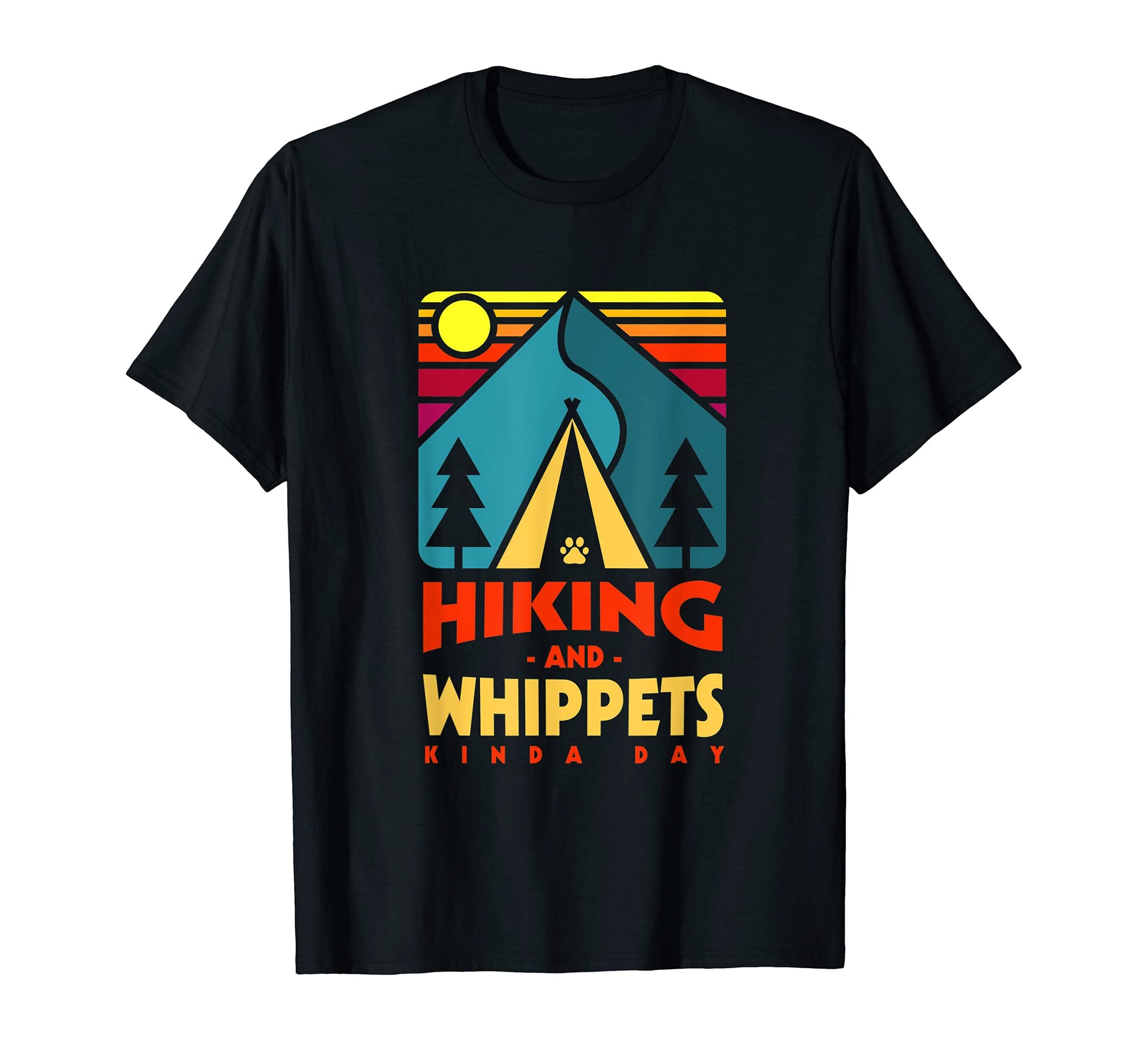 Hiking And Whippets Kinda Day Hiker T-Shirt - Minimalist Print Men Women - T-Shirt, Sweatshirt, Hoodie