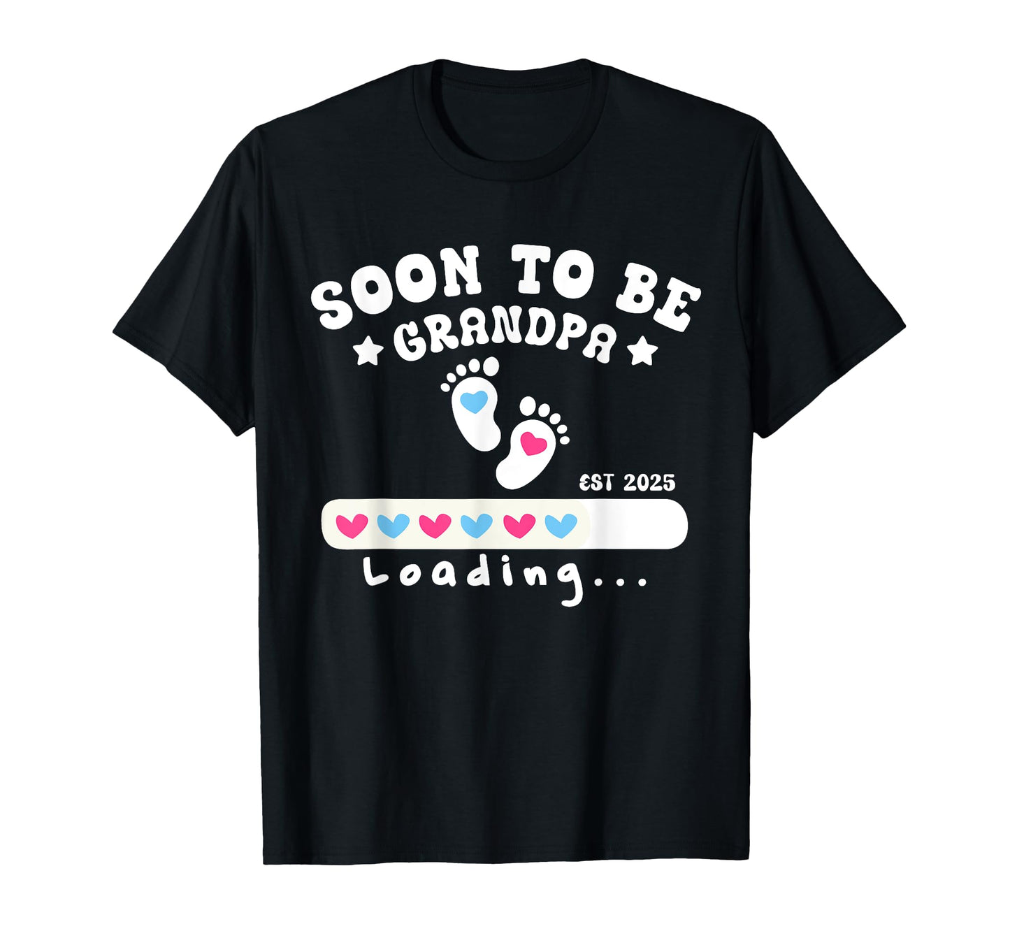 Soon To Be Grandpa Loading Promoted T-Shirt - Custom Art Print Men Women - T-Shirt, Sweatshirt, Hoodie