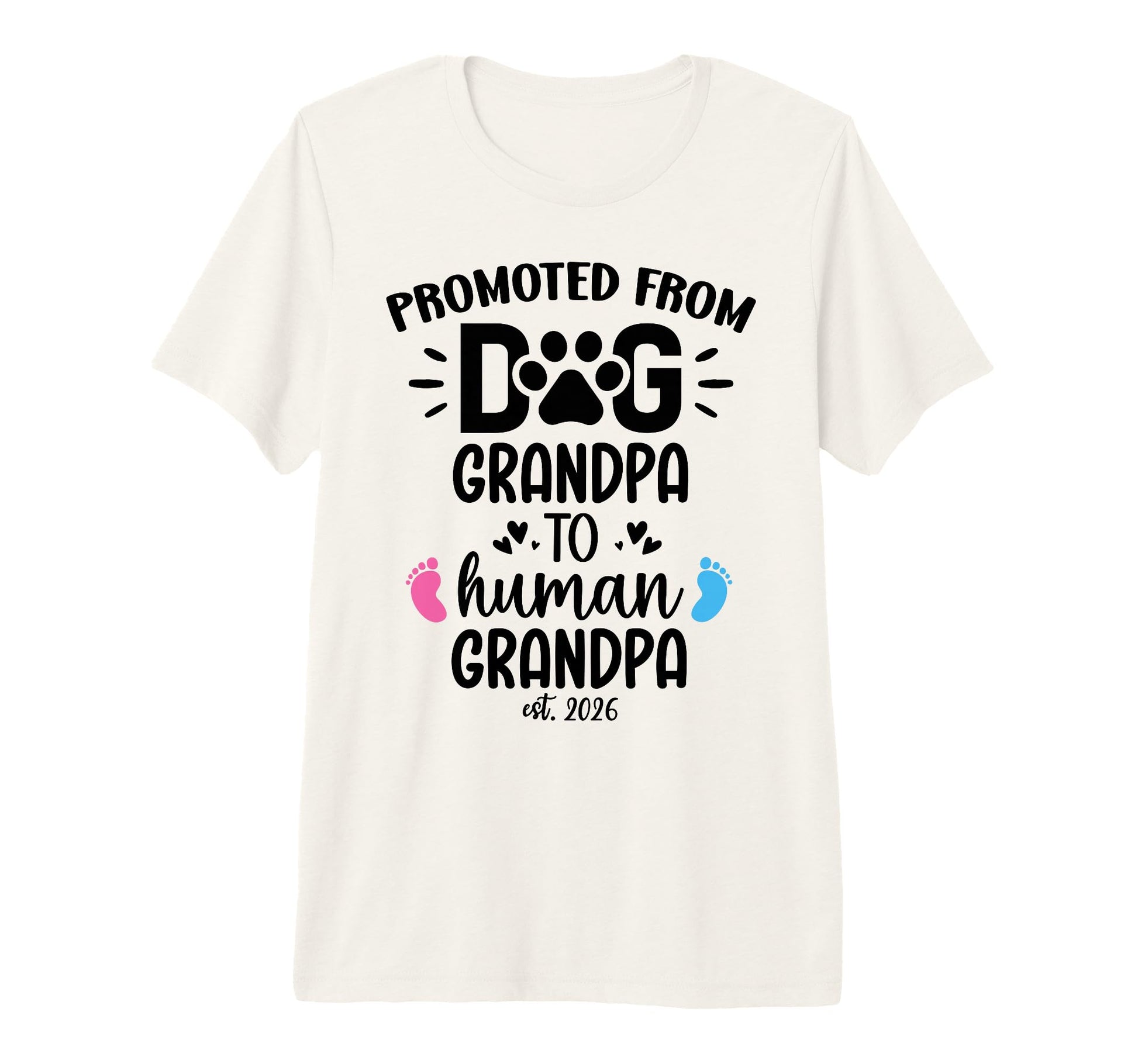 Mens Grandparent Promoted From Dog T-Shirt - Aesthetic Graphic Men Women - T-Shirt, Sweatshirt, Hoodie