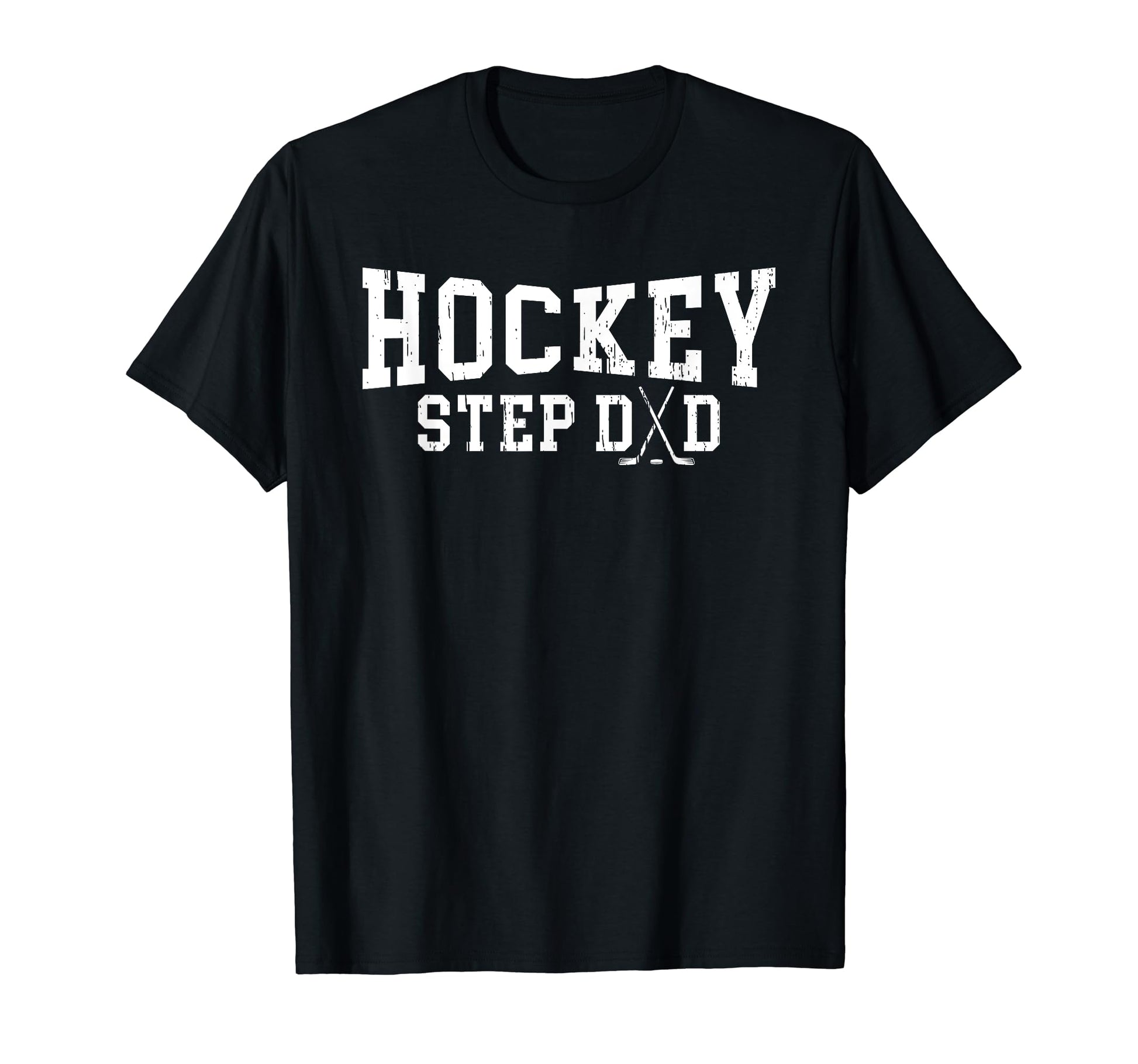Ice Hockey Step Dad Hockey Player T-Shirt - Unique Graphic Unisex - T-Shirt, Sweatshirt, Hoodie