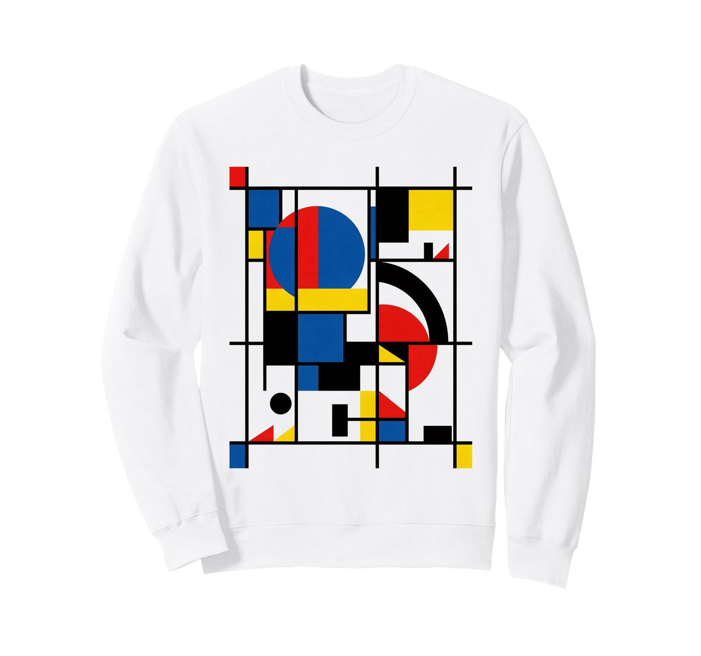 Geometric Pop Art Deco Colorful Sweatshirt - Custom Art Print Men Women - T-Shirt, Sweatshirt, Hoodie