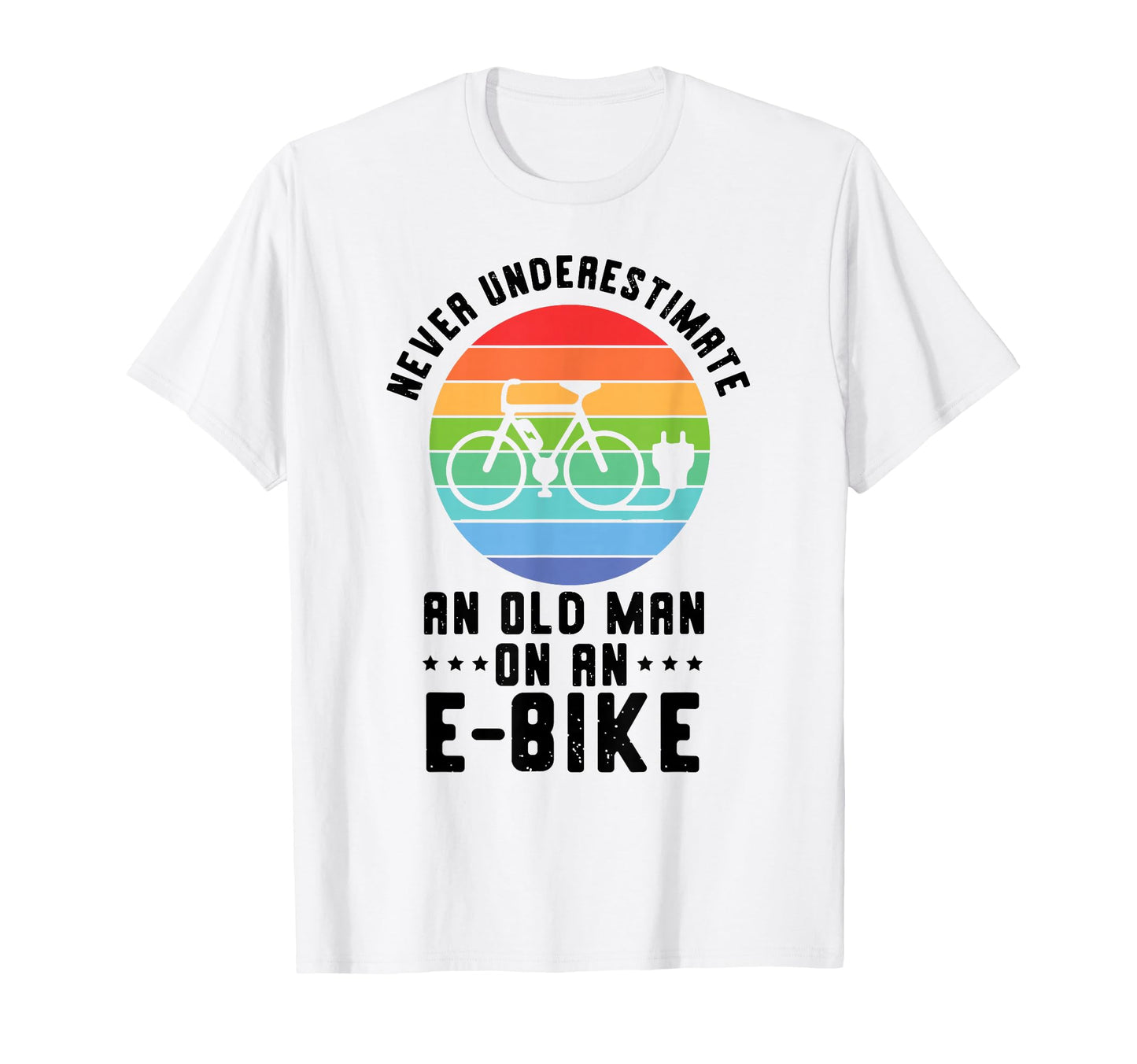 Electric Bike Accessories E Bike Old E T-Shirt - Trendy Graphic for Adults - T-Shirt, Sweatshirt, Hoodie