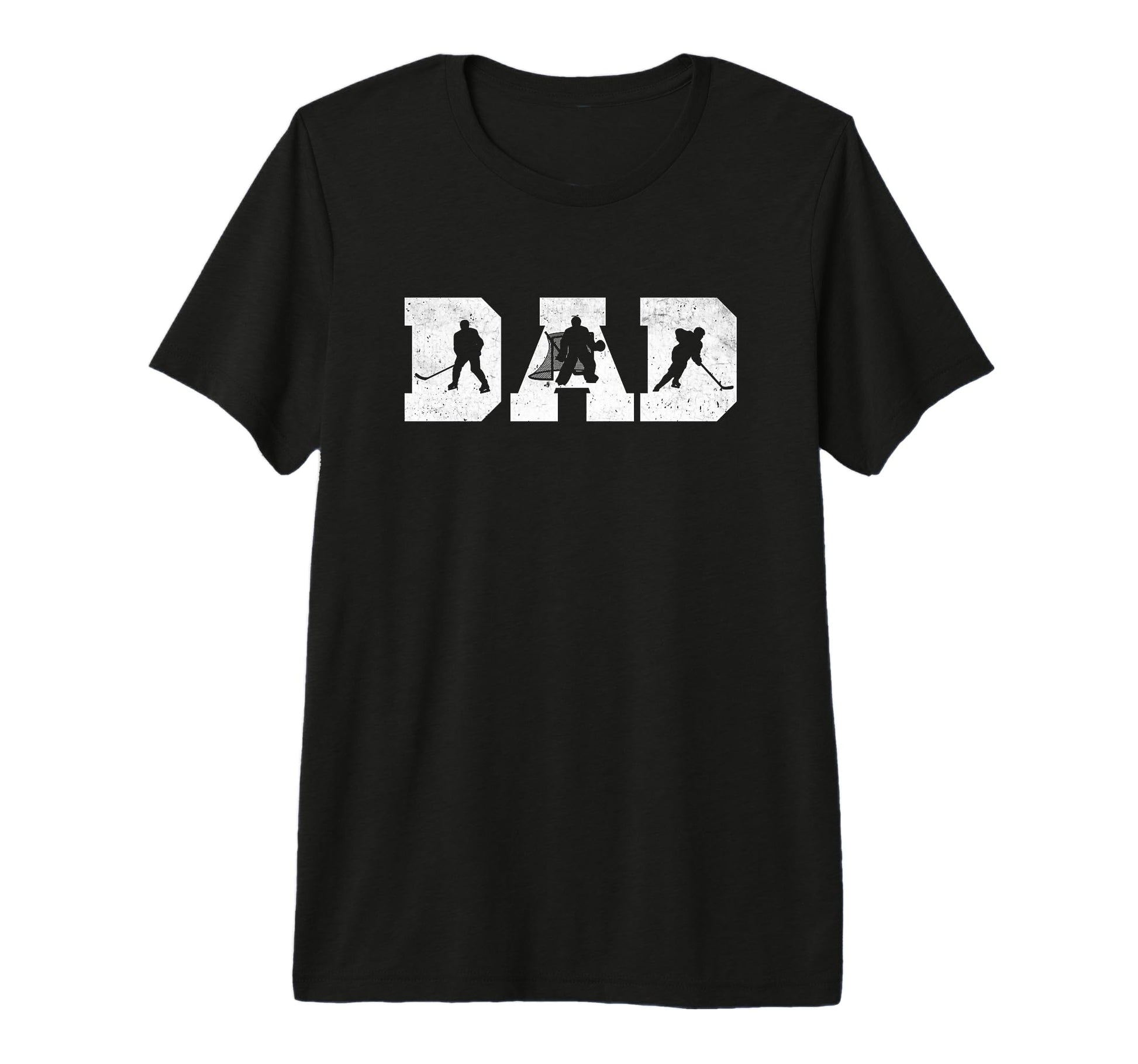 Funny Sports Hockey Daddy Dad Tri T-Shirt - Aesthetic Graphic for Adults - T-Shirt, Sweatshirt, Hoodie