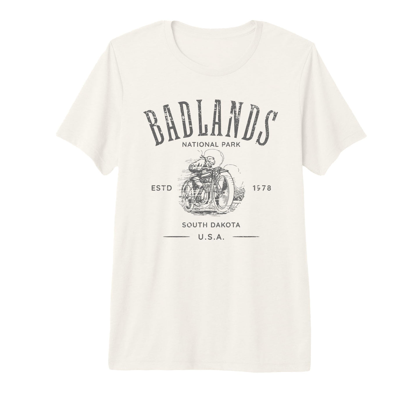 Badlands South Dakota Motorcycle Biker T-Shirt - Novelty Apparel Men Women - T-Shirt, Sweatshirt, Hoodie